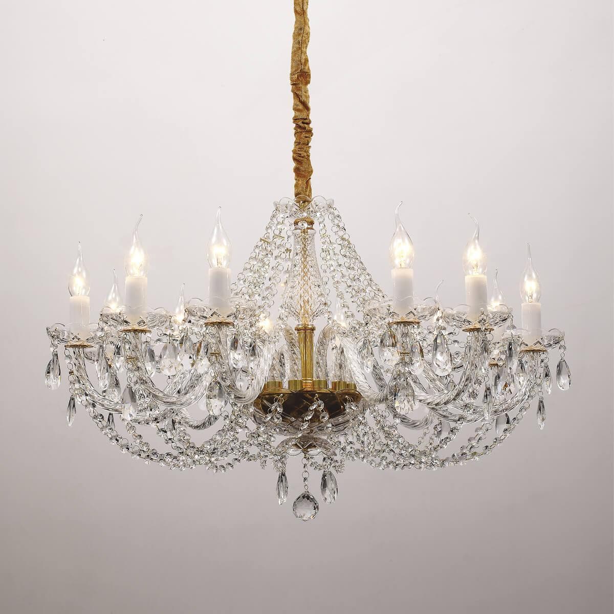Favourite Simone Золото Люстра 12*E14*40W 1736-12P