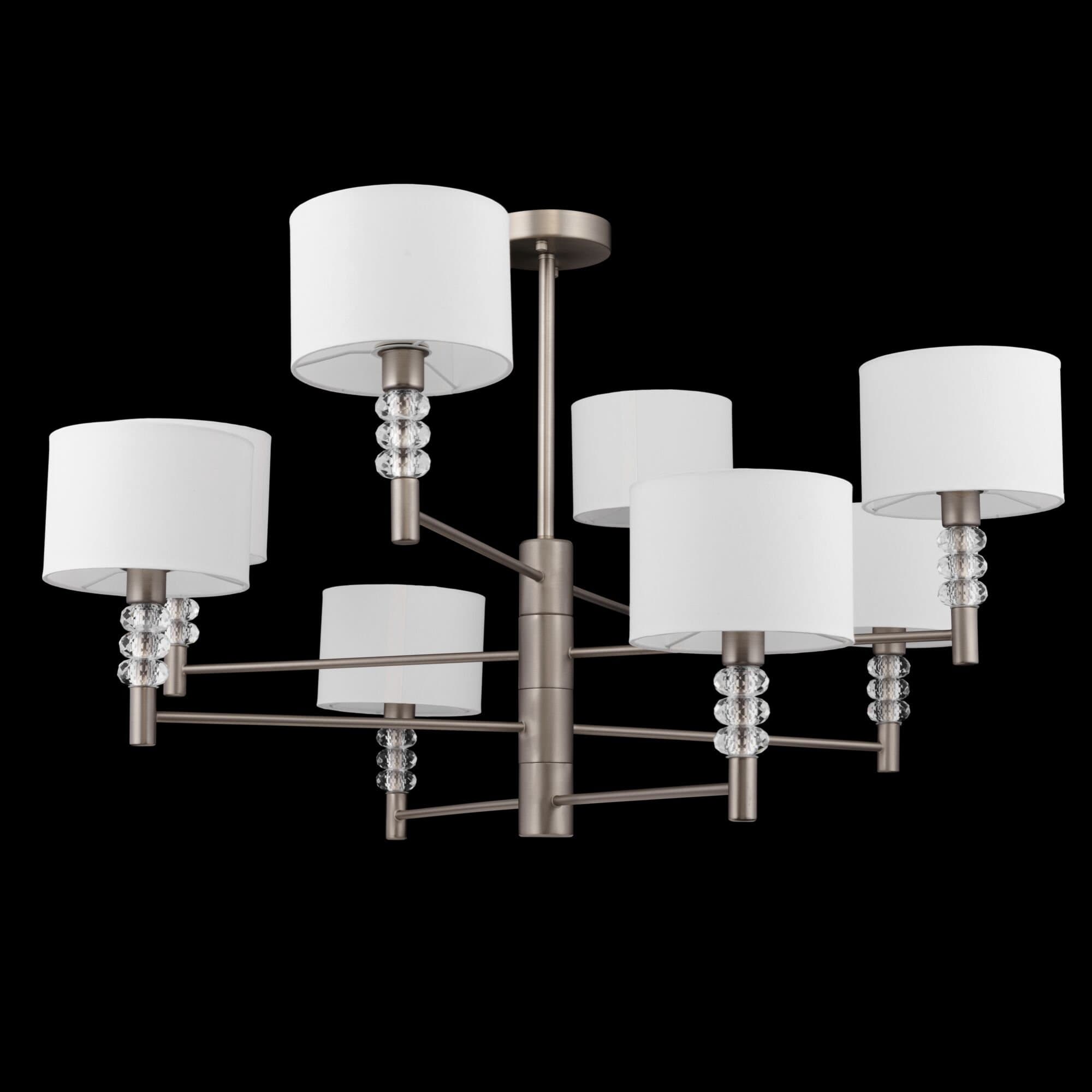 Maytoni Modern Lincoln Никель Люстра 8xE14 40W MOD527PL-08N — миниатюра 8