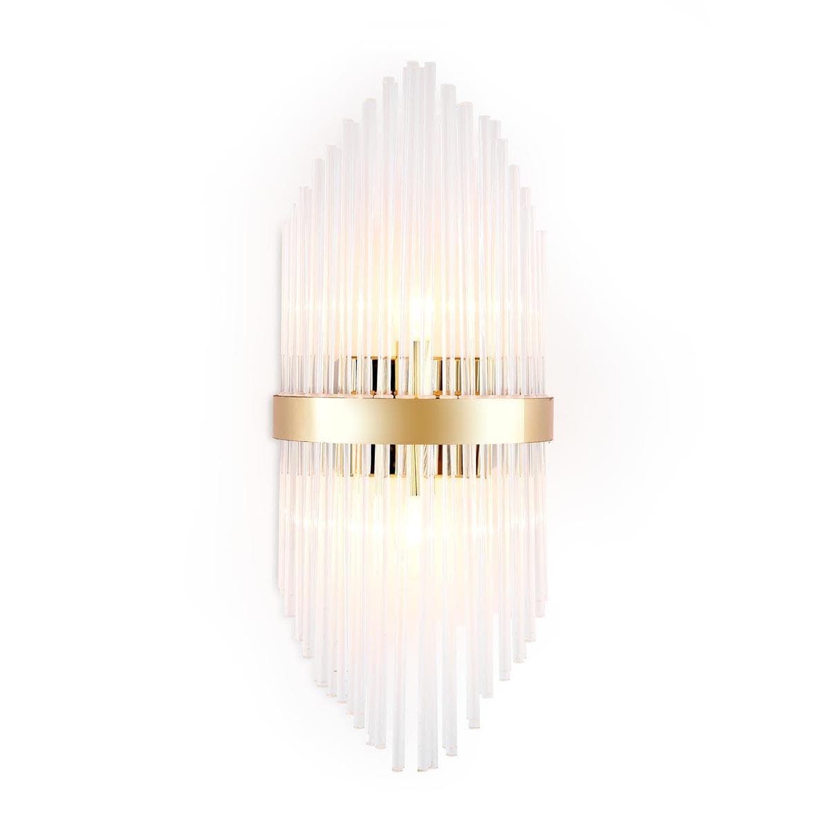 Ambrella Настенный светильник с хрусталем TR5372/2 GD/CL золото/прозрачный G9/2 max 40W 500*200*100 — миниатюра 1