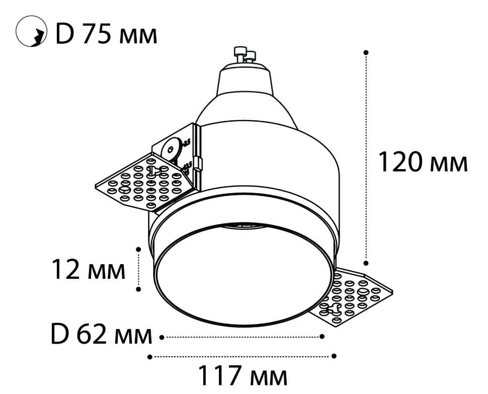 ITALLINE DL 2248 GU10 white светильник встраиваемый DL 2248 white — миниатюра 2
