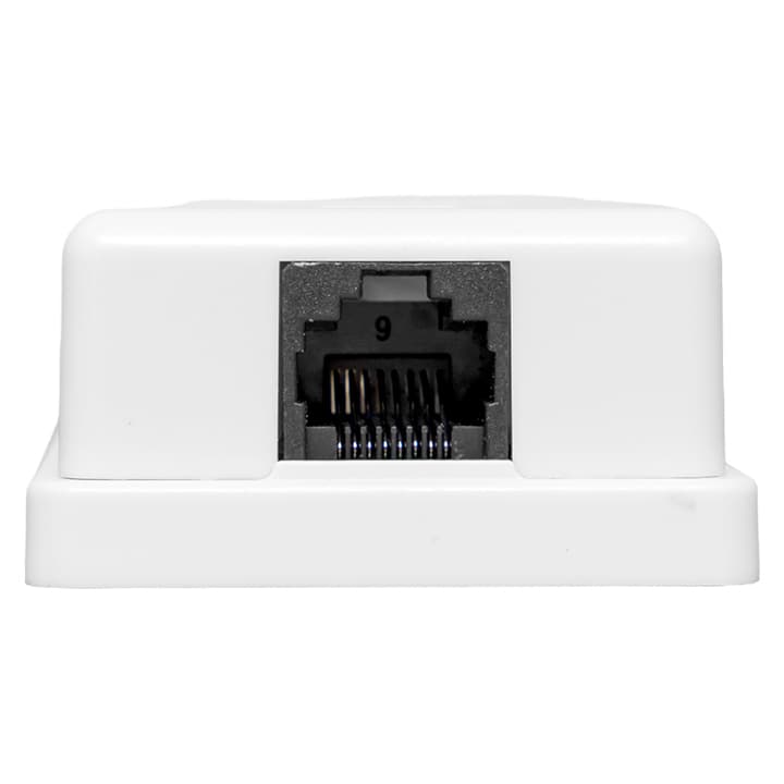 EKF Розетка настенная TERACOM Cat.5E неэкранированная 1 порт RJ-45 Dual IDC белая — миниатюра 3