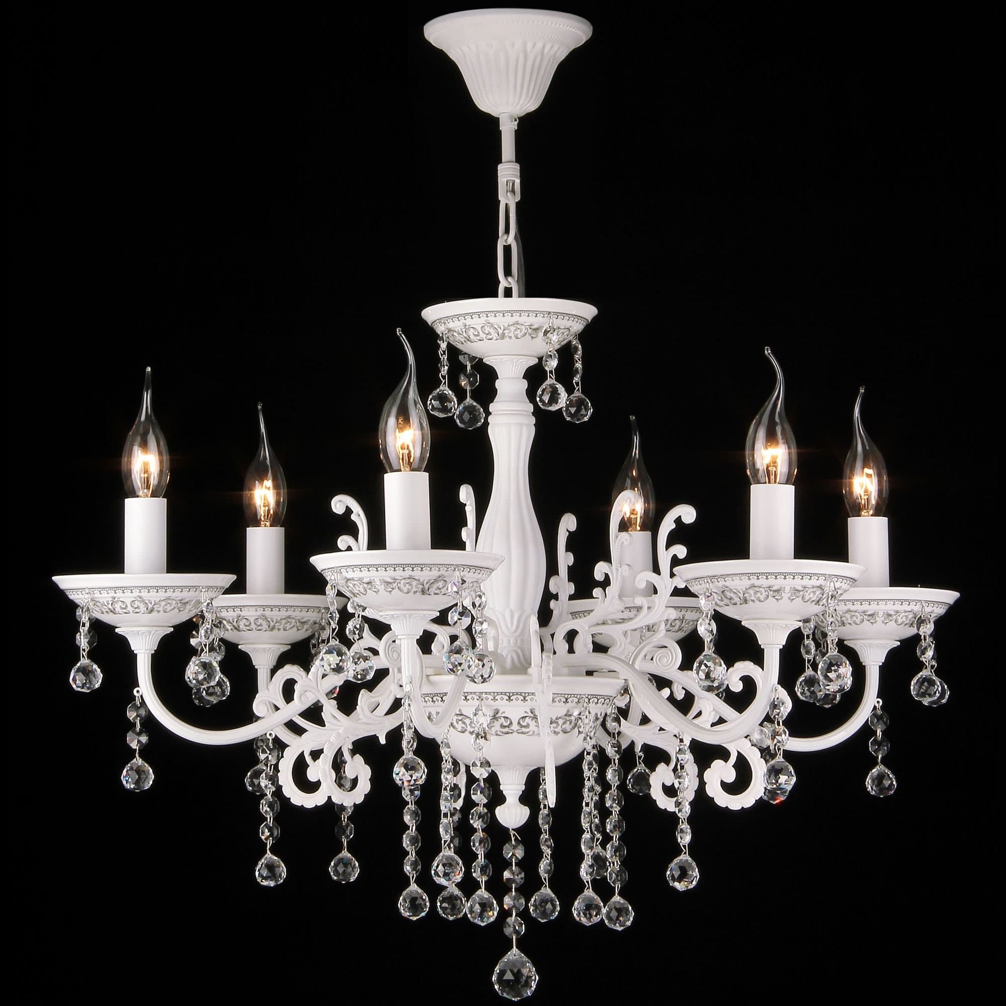 Maytoni Elegant Bellona Белый Люстра 6xE14 60W ARM386-06-W — миниатюра 2
