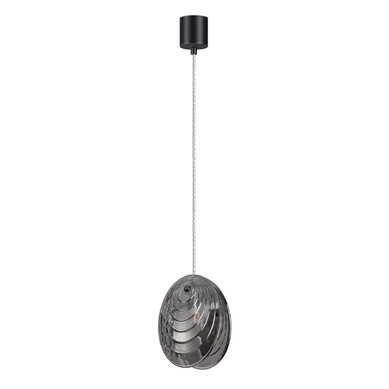 Odeon Light 5038/1 MODERN ODL24 295 черный/дымчатый/металл/стекло Подвес G9 1*40W MUSSELS