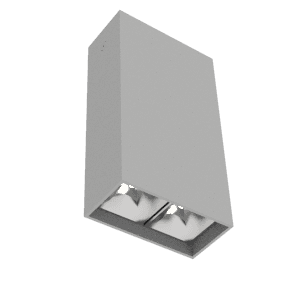 Varton Светодиодный светильник DL-Box Reflect Multi 1x2 накладной 8 Вт 4000 К 80х40х150 мм RAL7045 серый муар кососвет V1-R0-70251-20L17-2000840
