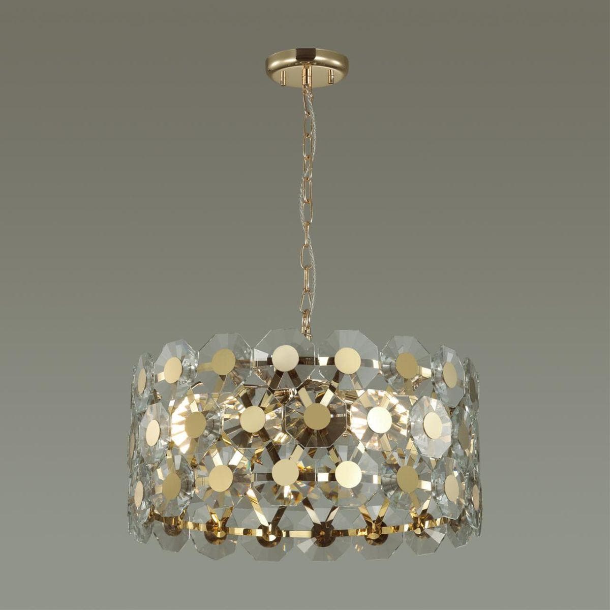 Odeon Light 4974/6 HALL ODL22 373 золотой/хрусталь Люстра E14 6*40W TOKATA — миниатюра 4