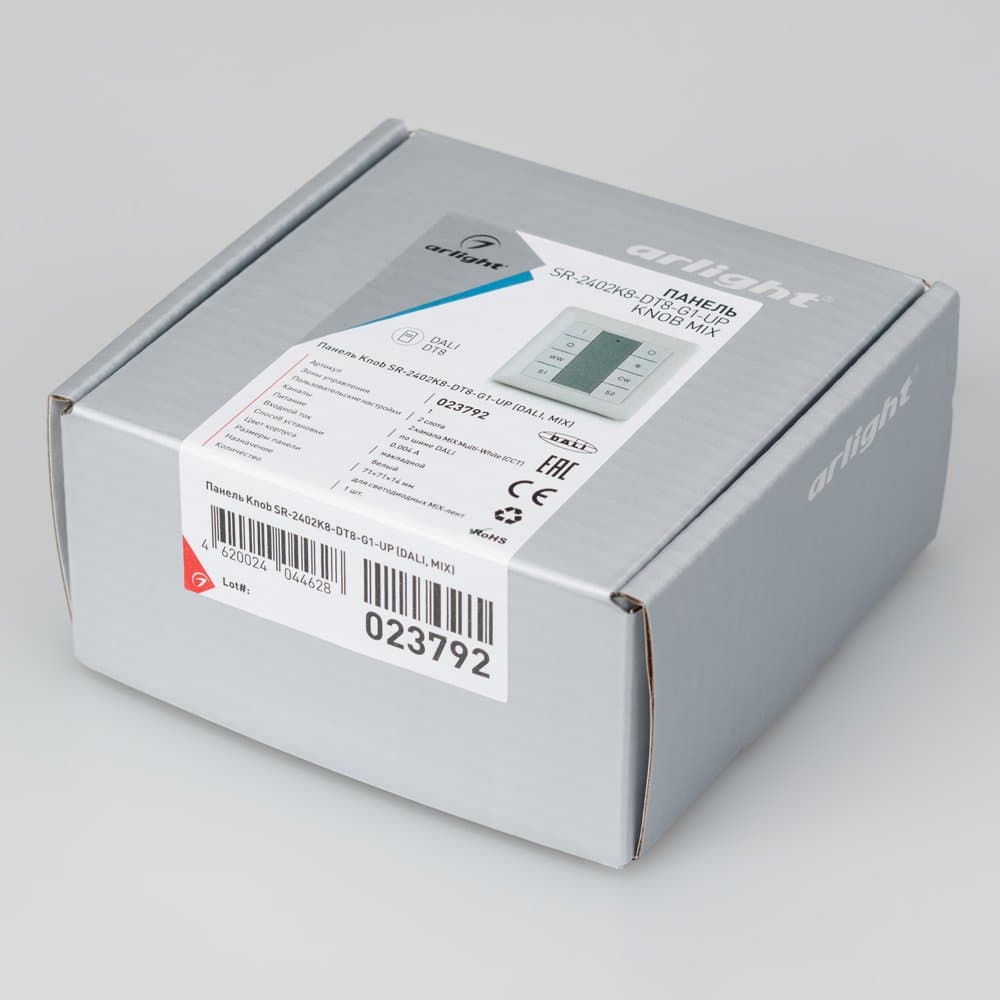 Arlight Панель Knob SR-2402K8-DT8-G1-UP (DALI, MIX) (-) 023792 — миниатюра 3