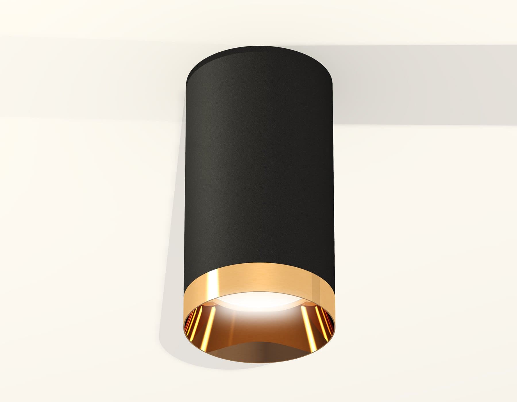 Ambrella Комплект накладного светильника XS6323024 SBK/PYG черный песок/золото желтое полированное MR16 GU5.3 (C6323, N6134) — миниатюра 3