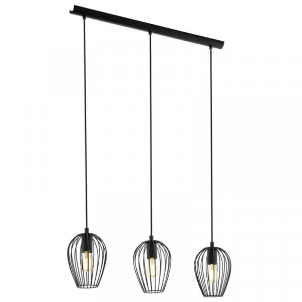 Eglo Подвес NEWTOWN, 3x60W (E27), L700, сталь, черный 49478
