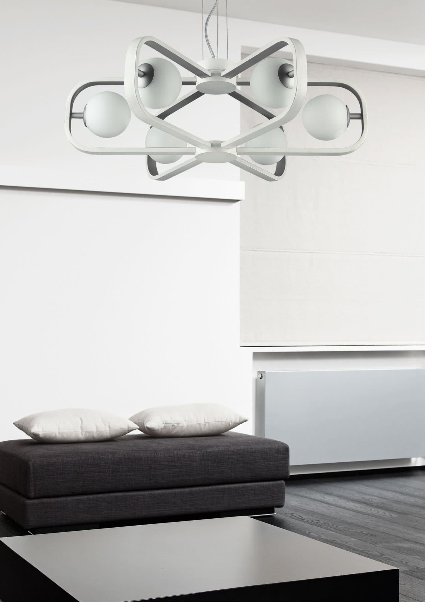 Maytoni Modern Avola Белый с Серебром Подвес 6xG9 40W MOD431-PL-06-WS — миниатюра 6