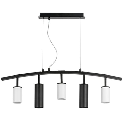 Lightstar LR735363872 Люстра RULLO 5х50W GU10 ЧЕРНЫЙ/БЕЛЫЙ (571735+214436-3+214487-2), шт