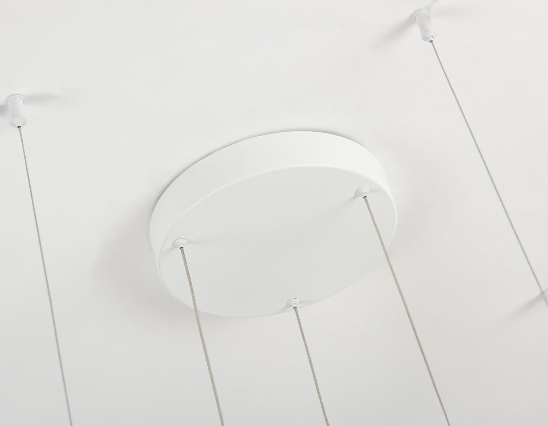 Ambrella Светильник подвесной светодиодный FL5881/3 WH белый 90W 3000K/4200K/6400K D800/600/400*1070 (без ПДУ) — миниатюра 7