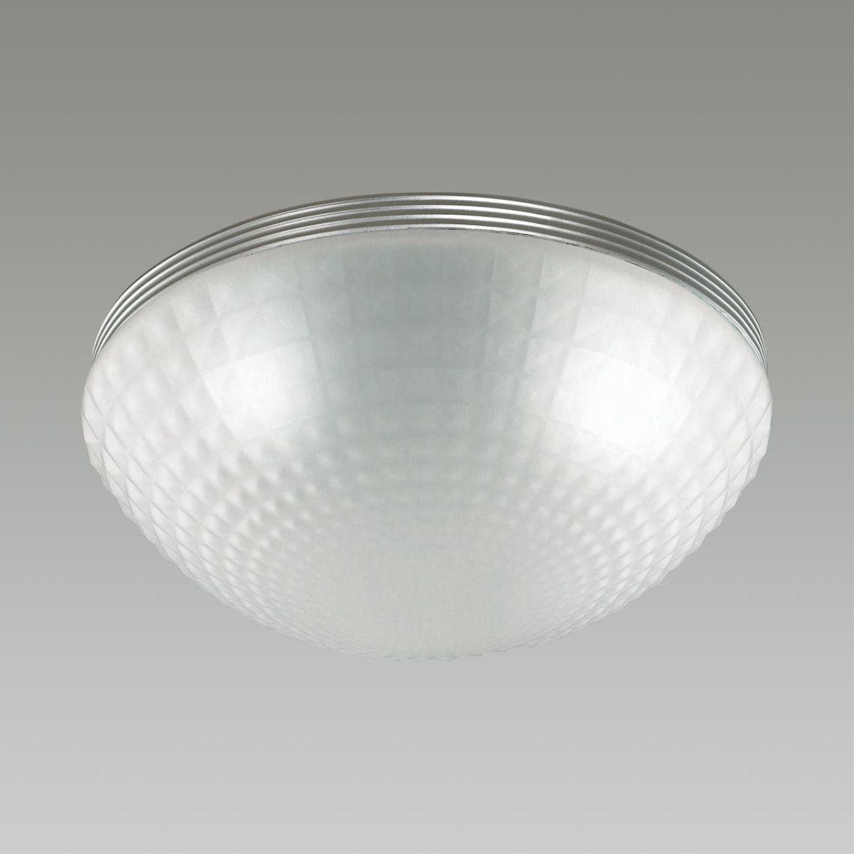 Odeon Light 4937/3C MODERN ODL22 517 серебристый/белый/стекло Потолочный светильник E27 3*60W MALAGA — миниатюра 4