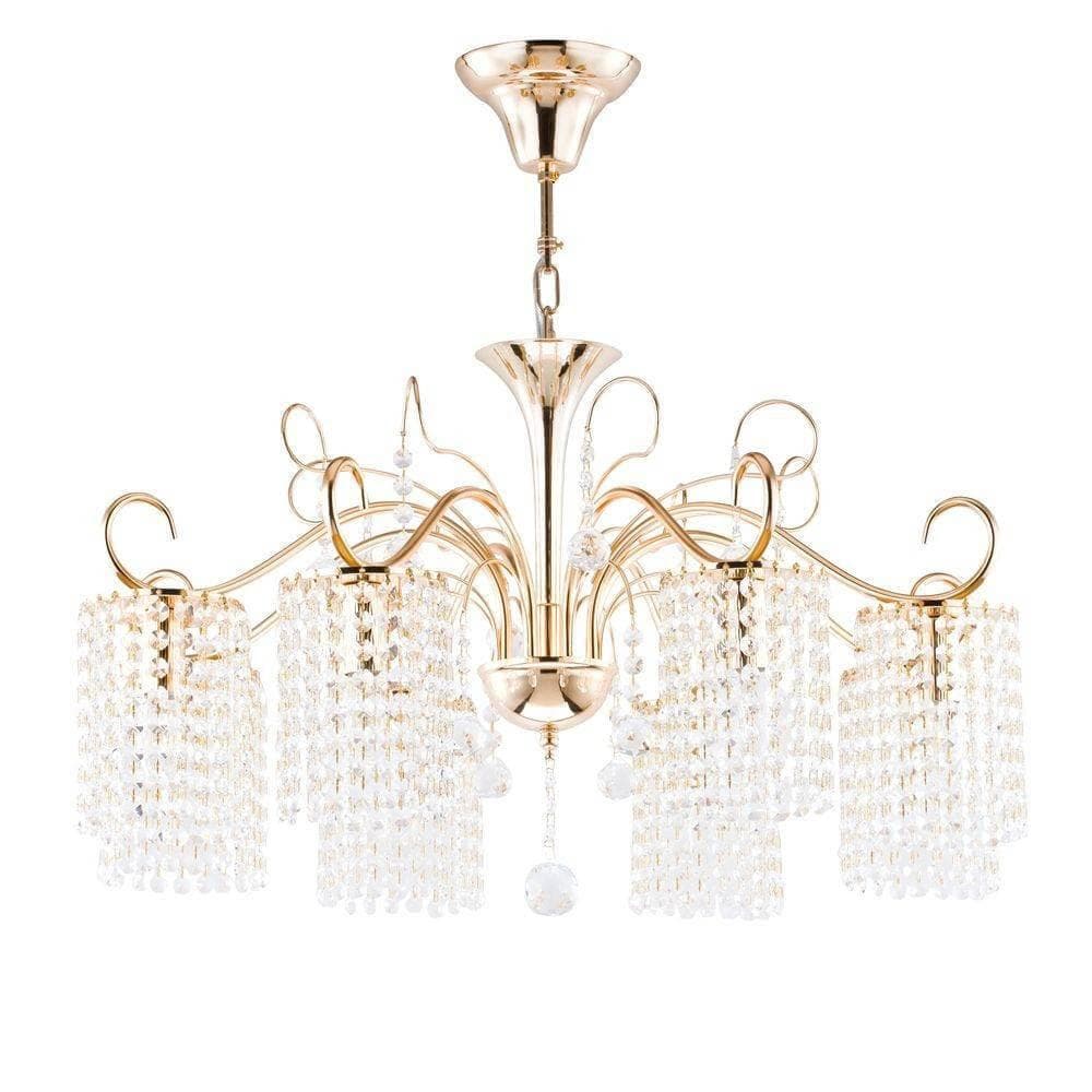 Freya Crystal Leona Золото Люстра E14 40W FR1127-PL-08-G