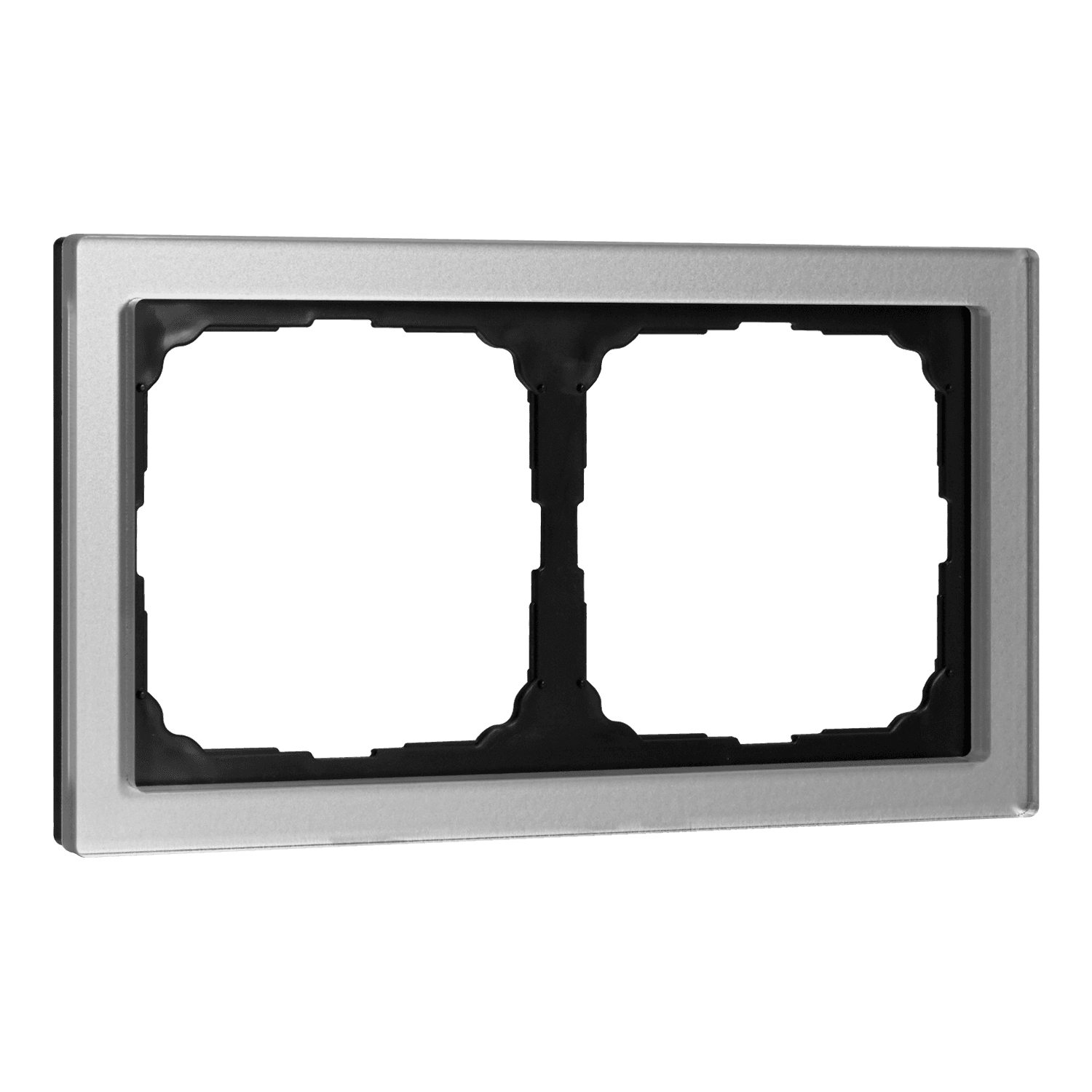 Systeme Electric ArtGallery Pure Органическое стекло Алюминий Рамка 2-ая — миниатюра 2