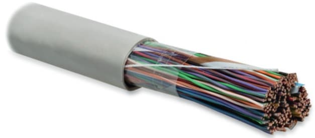 Hyperline UUTP100-C3-S26-IN-PVC-GY (UTP100-C3-SOL-26AWG-IN-PVC-GY) Кабель витая пара, неэкранированная U/UTP, категория 3, 100 пар (26 AWG), одножильн 36574
