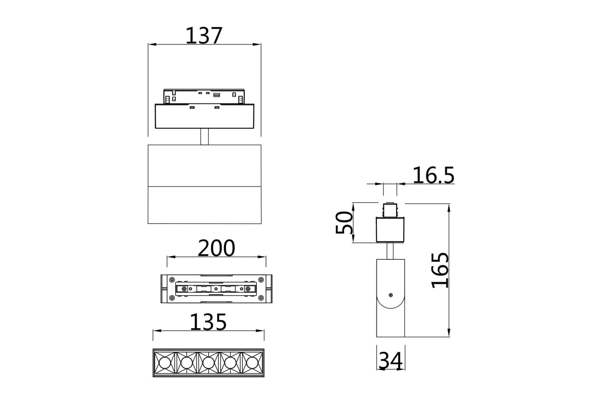 Maytoni Magnetic track system Трековый светильник Черный TR015-2-10W4K-B — миниатюра 5