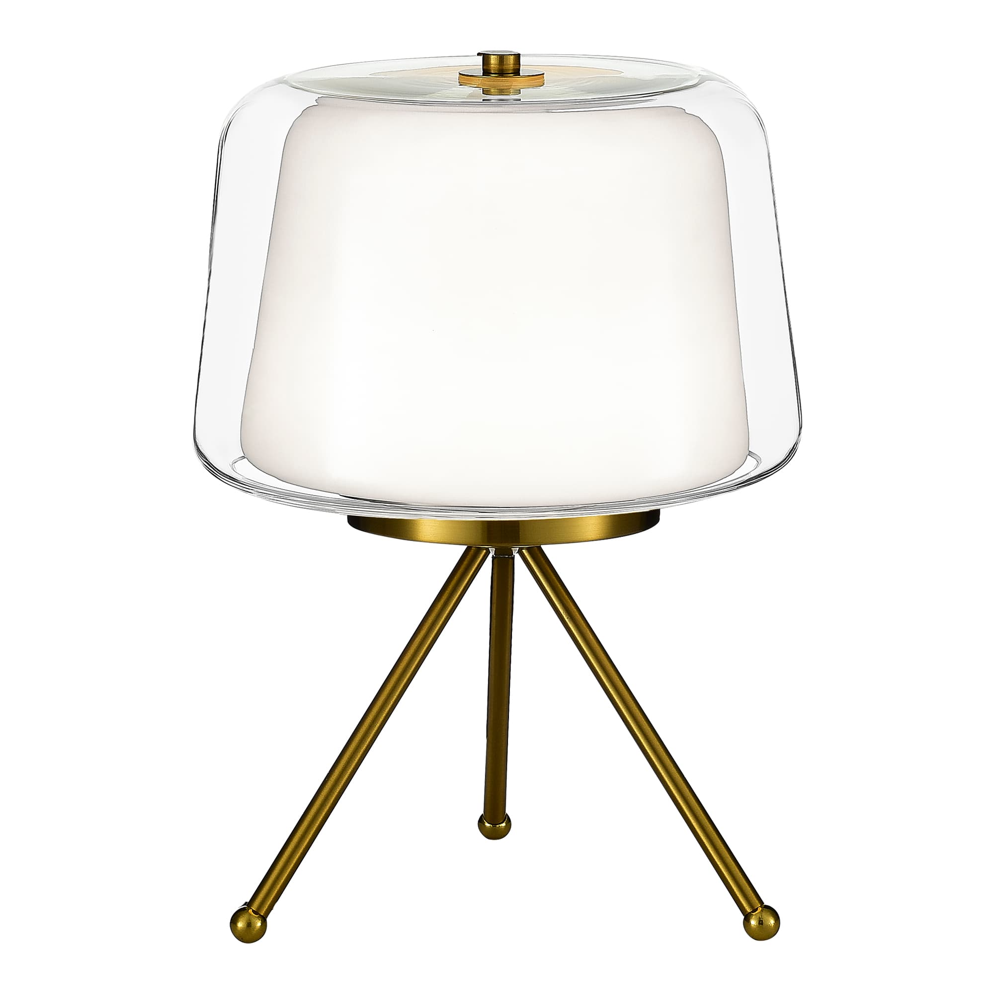 ST LUCE SL6127.304.01 Светильник настольный Латунь/Белый, Прозрачный LED 1*16W 3000K