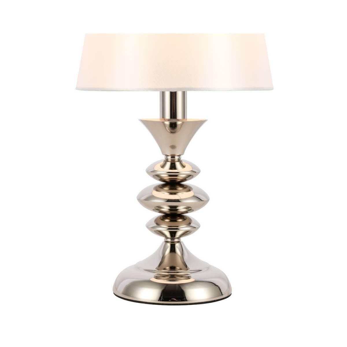 Evoluce SL1137.104.01 Настольная лампа Никель/Белый E14 1*40W — миниатюра 4