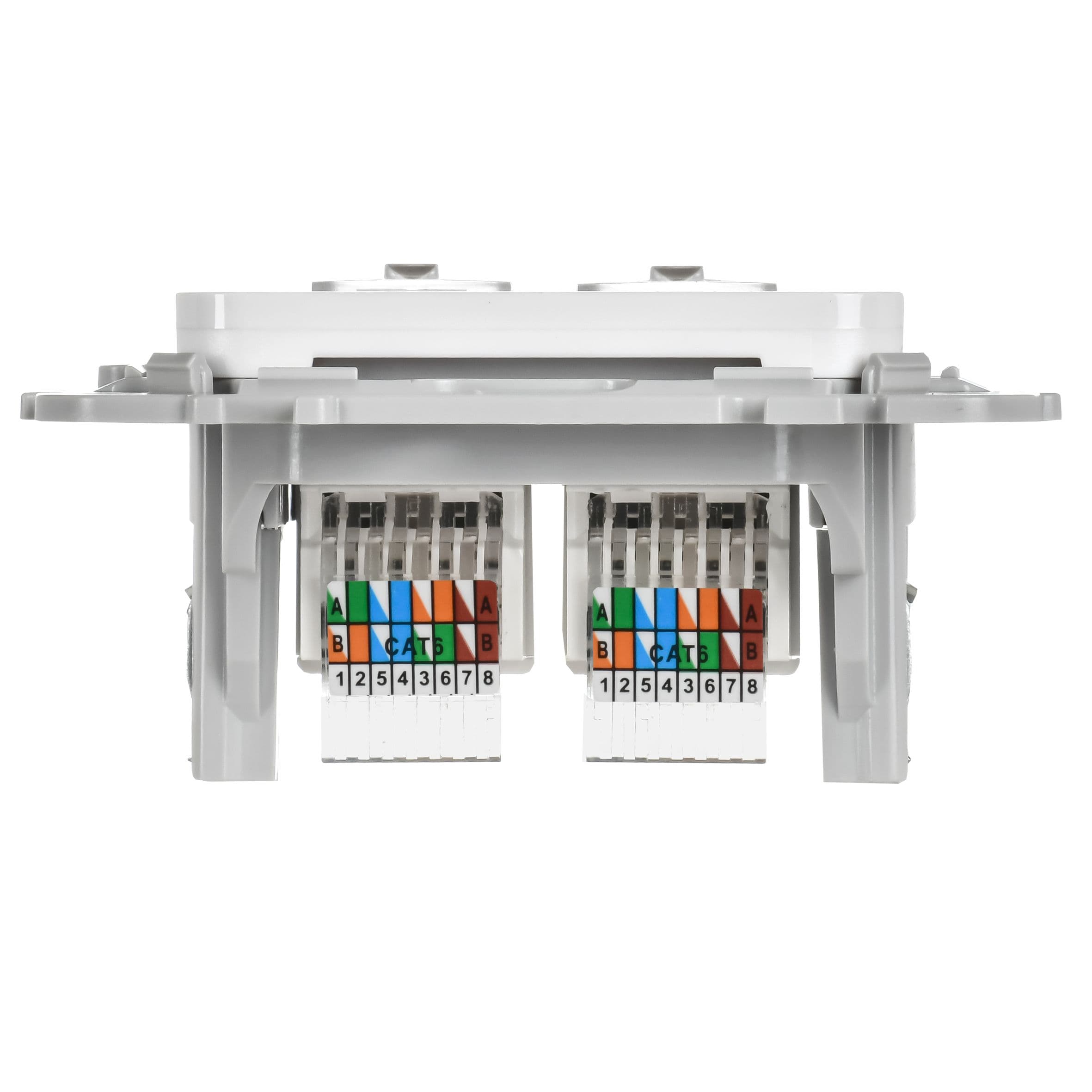 IEK FLITE Белый Розетка 2-местная компьютерная RJ45 категория 6 UTP — миниатюра 4