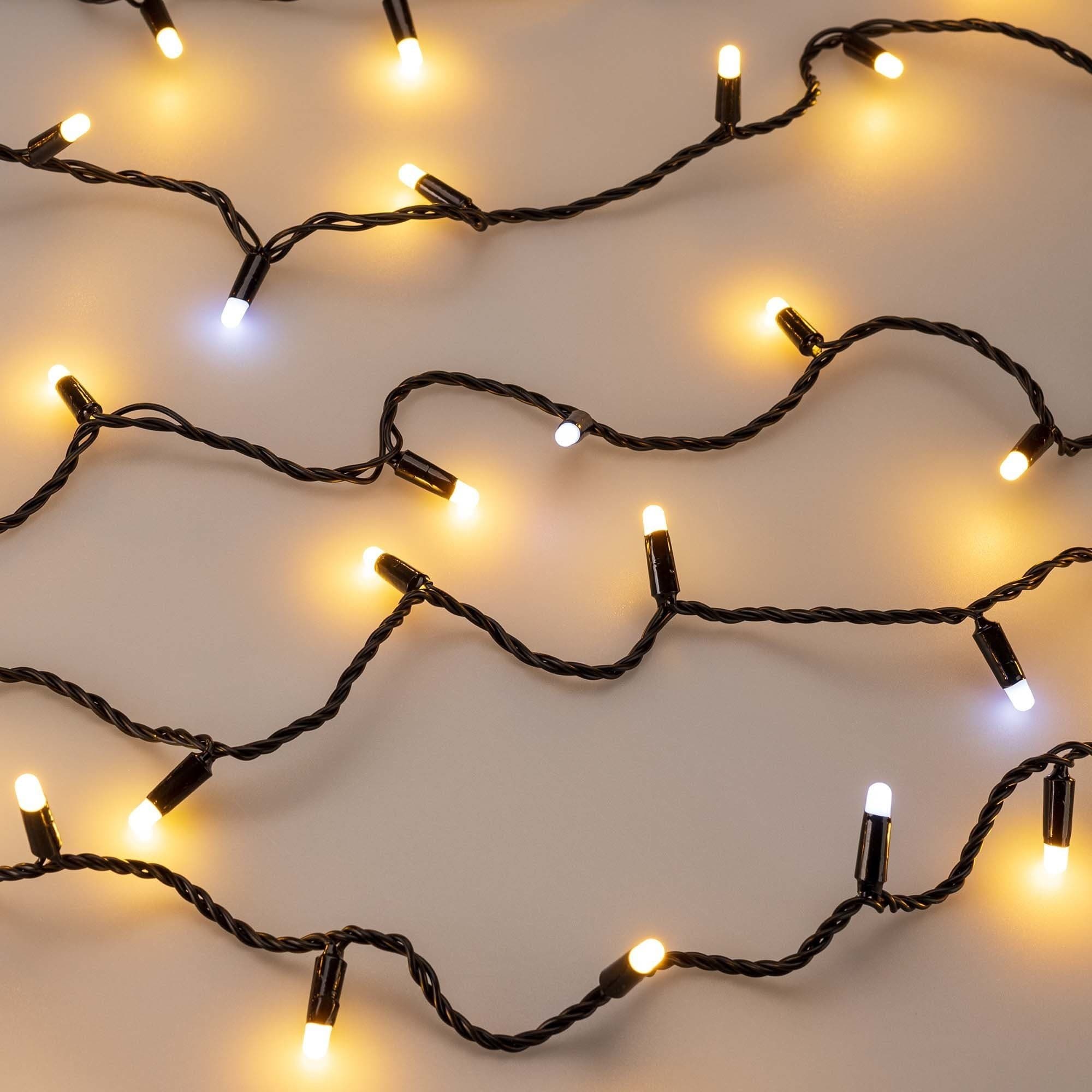 Arlight Светодиодная гирлянда ARD-STRING-CLASSIC-10000-BLACK-100LED-MILK-FLASH Warm (230V, 7W) (Ardecoled, IP65) 031208 — миниатюра 3