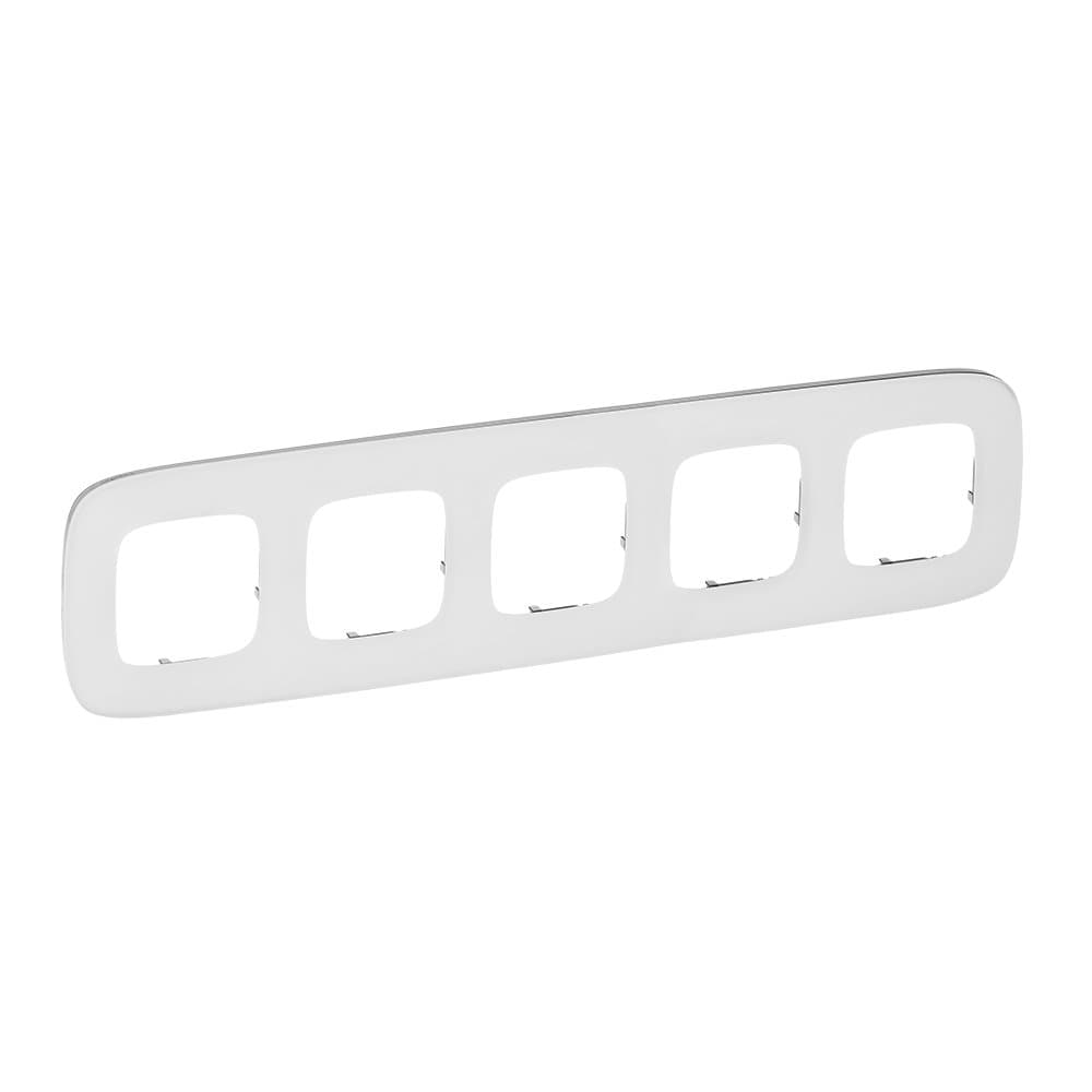 Legrand Valena ALLURE Белое стекло Рамка 5-ая 755545