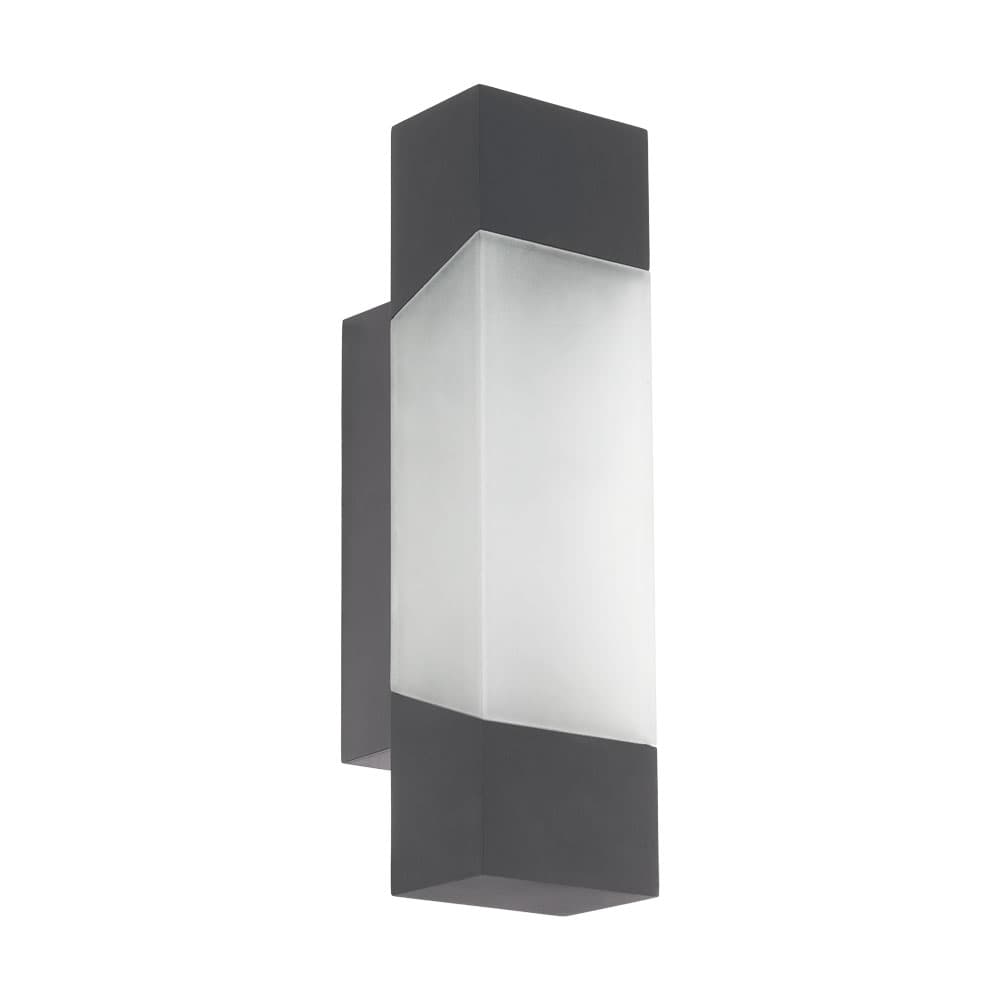 Eglo 97222 Уличный светодный светильник наcтенный GORZANO, 1х4,8W(LED), L80, H290, гальв. сталь, антрацит/пластик