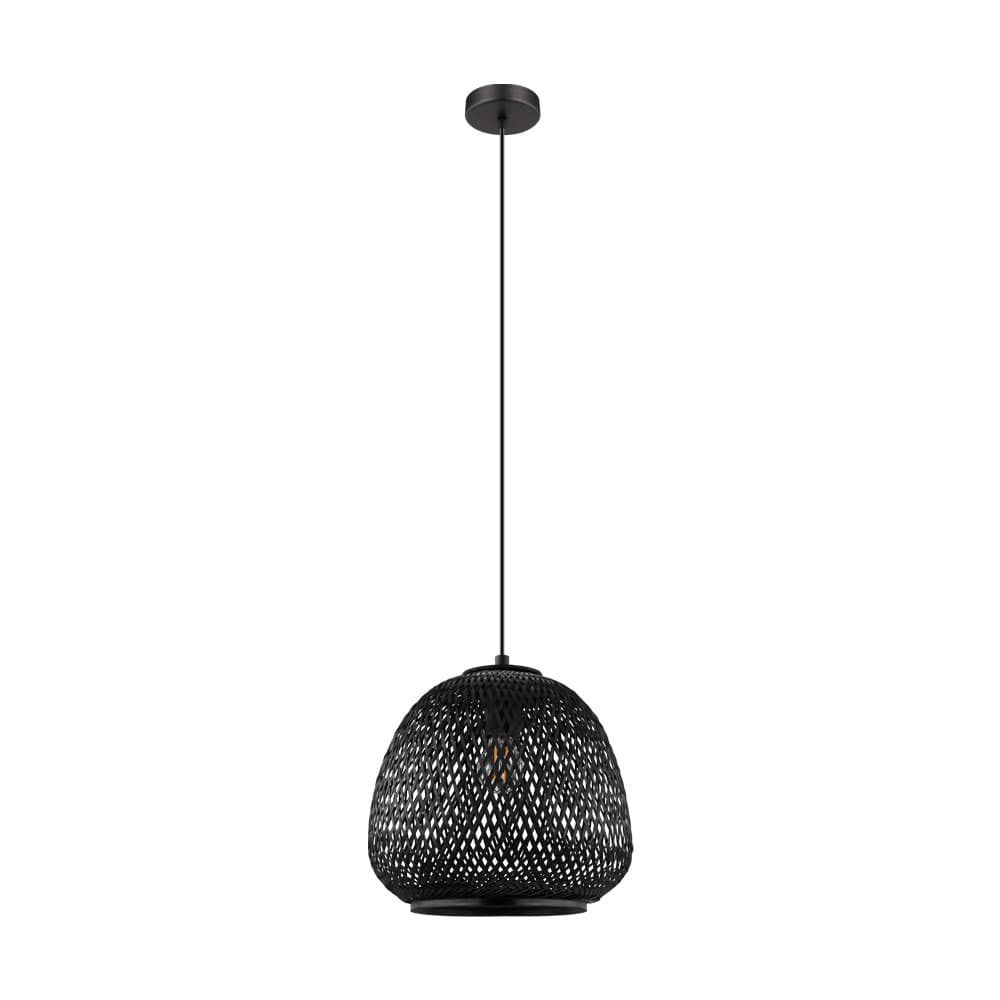 Eglo 43265 Подвес DEMBLEBY, 1x40W (E27), 320, H1100, сталь, черный/дерево, черный