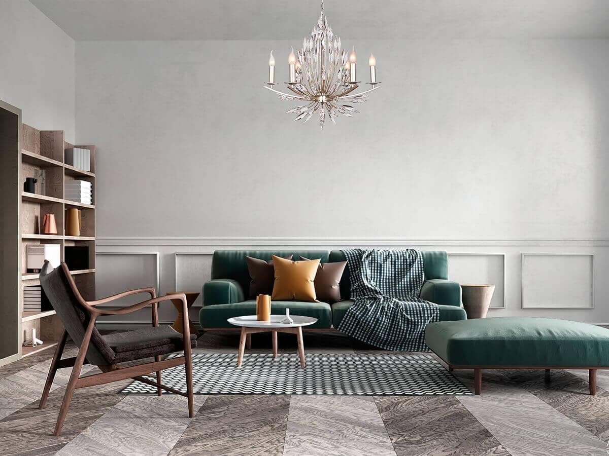 Favourite Feerie Серебро Люстра 6*E14*40W 1932-6P — миниатюра 3