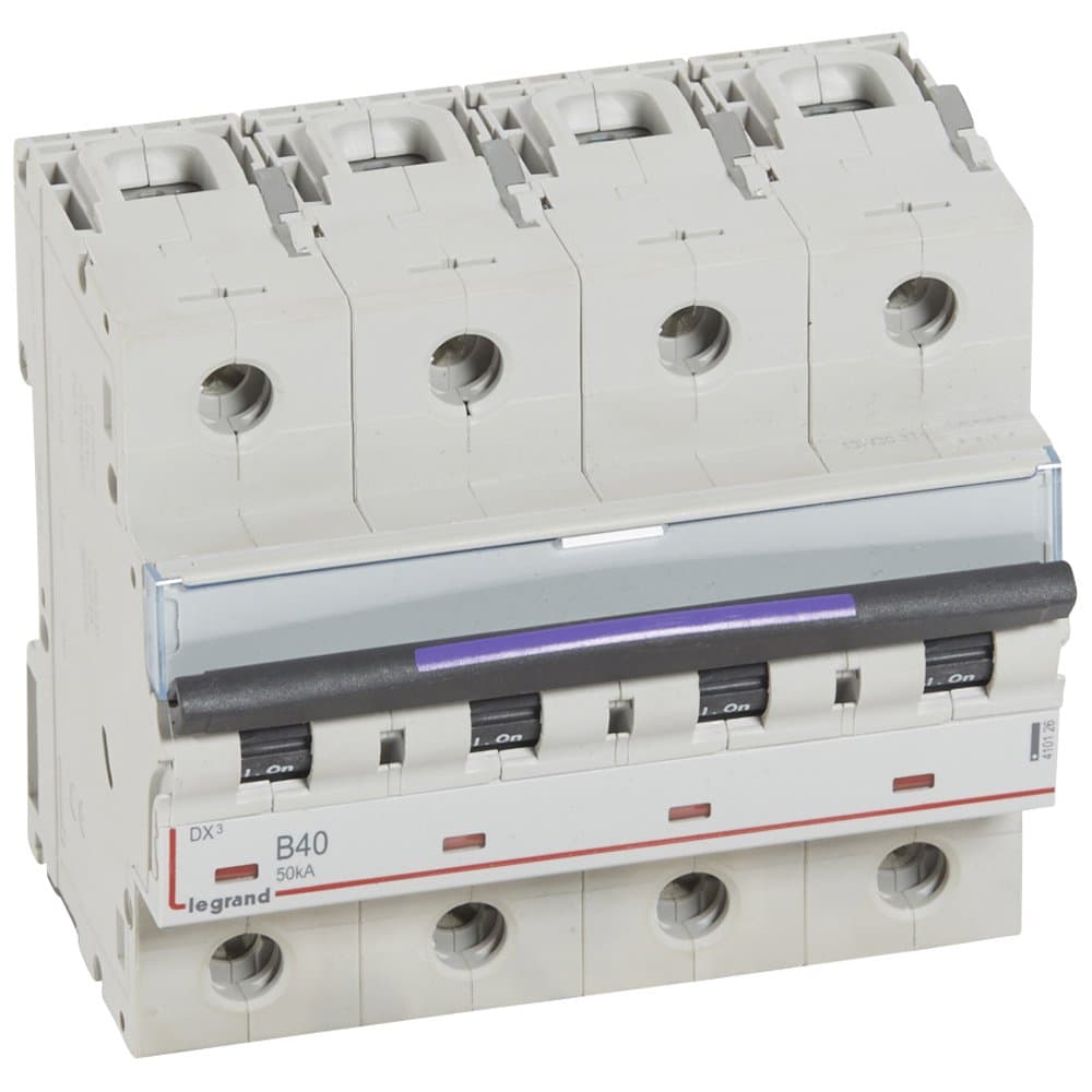 Legrand DX3 Автоматический выключатель 50кА 40А 4P B 410126 — миниатюра 1