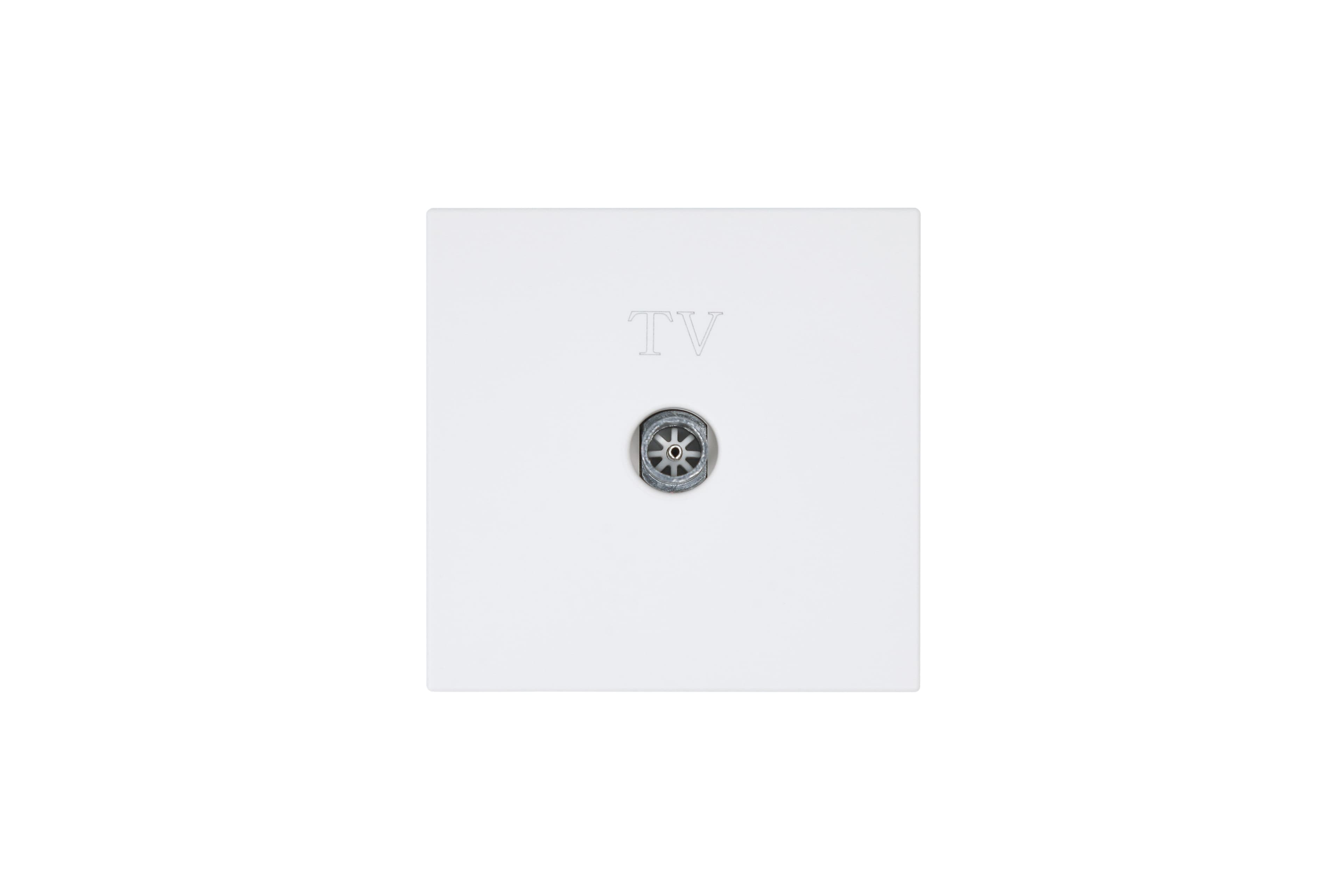 Jasmart FD Матовый белый (soft touch) Розетка TV Φ9.5mm оконечная