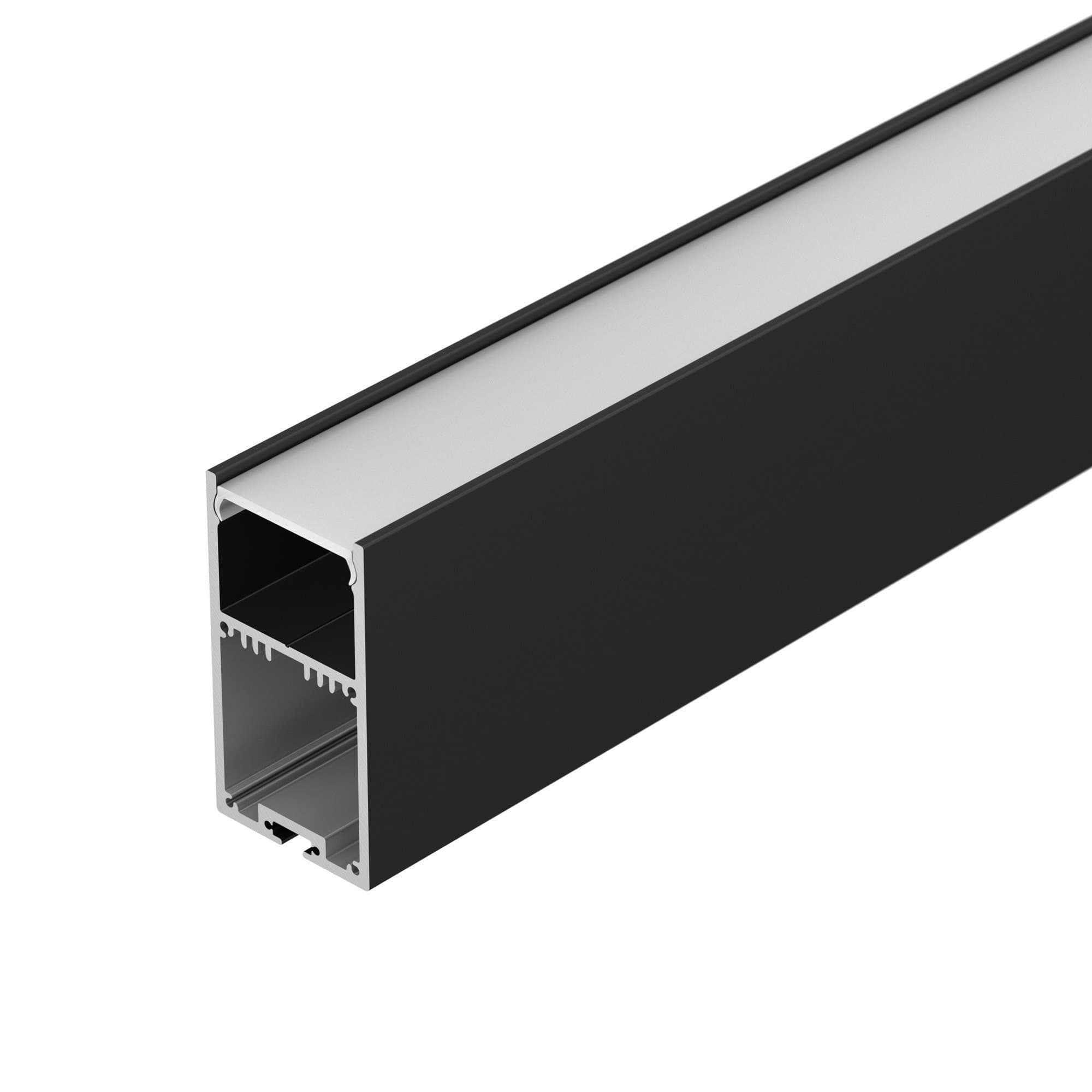 Arlight Профиль с экраном SL-LINE-3667-2500 BLACK+OPAL (Алюминий) 027987 — миниатюра 1