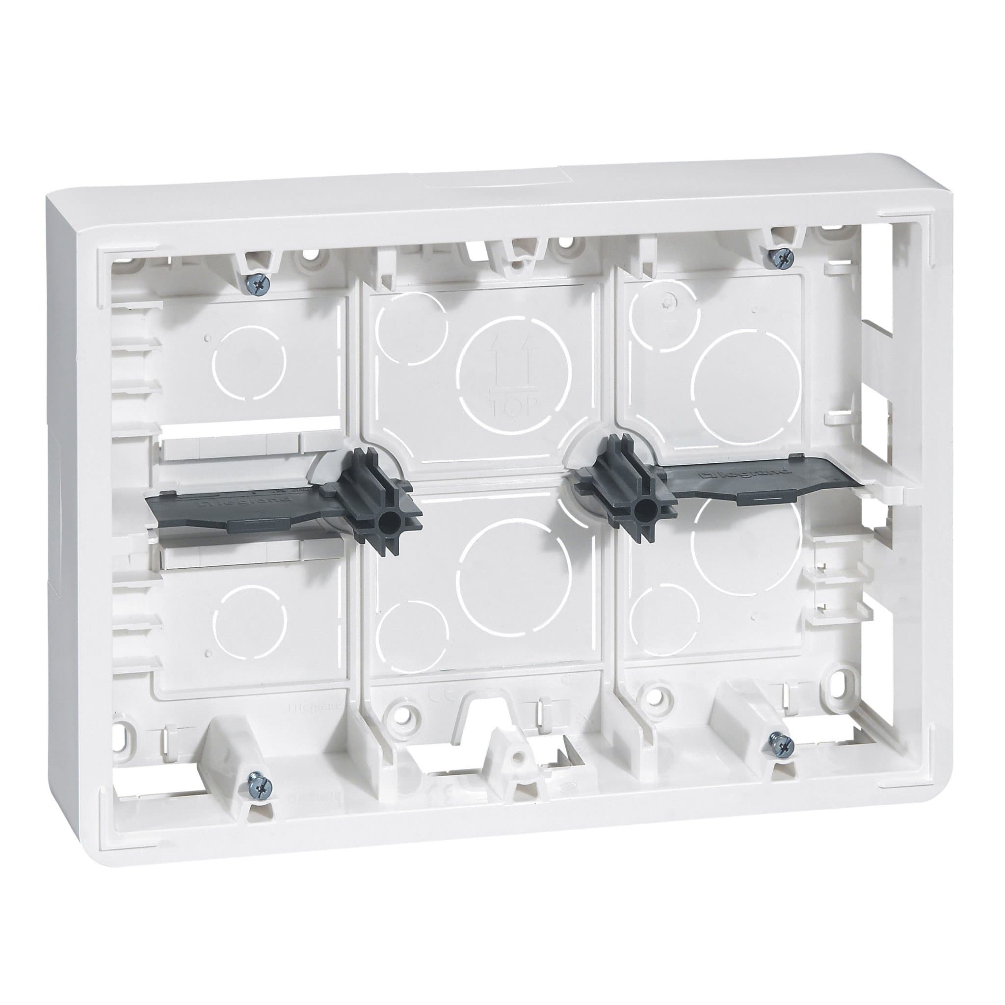 Legrand Mosaic Рамка подъемная 2x6, 2x8 или 2x3x2 модулей, глубина 50мм 080276 — миниатюра 1