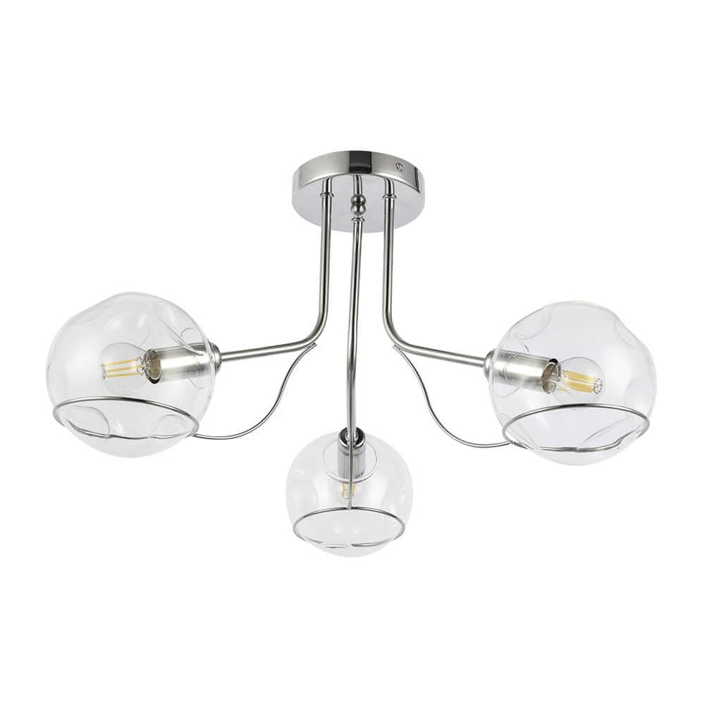 Evoluce SLE102502-03 Светильник потолочный Хром/Прозрачный E14 3*40W — миниатюра 3