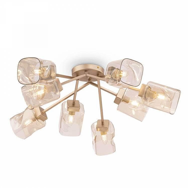 Freya Modern Isabella Матовое Золото Потолочный светильник FR5095CL-08G — миниатюра 1