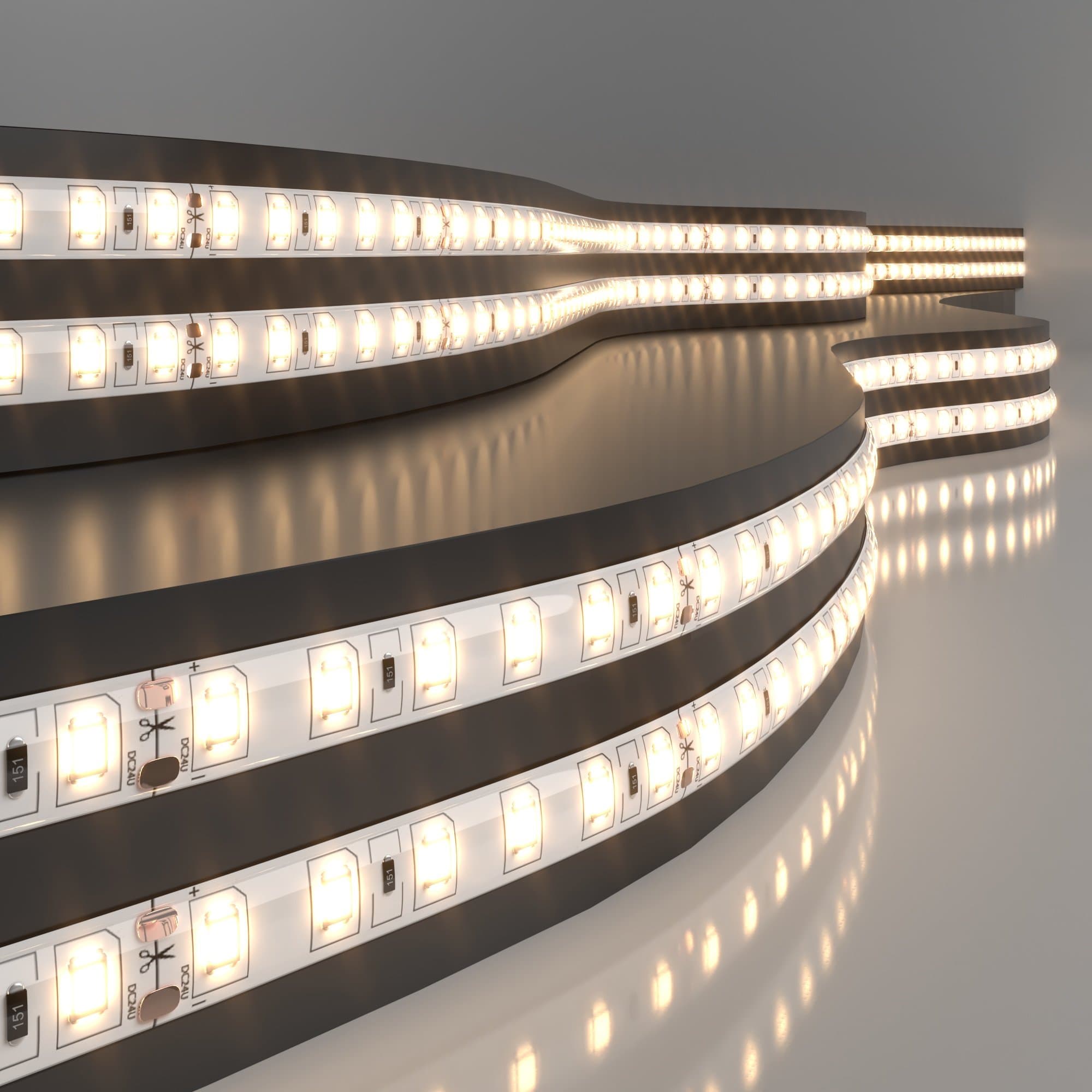 Elektrostandard 2835 24V 120Led 9,6W IP65 / Лента светодиодная 120Led 9,6W IP65 3300K тёплый белый a052962
