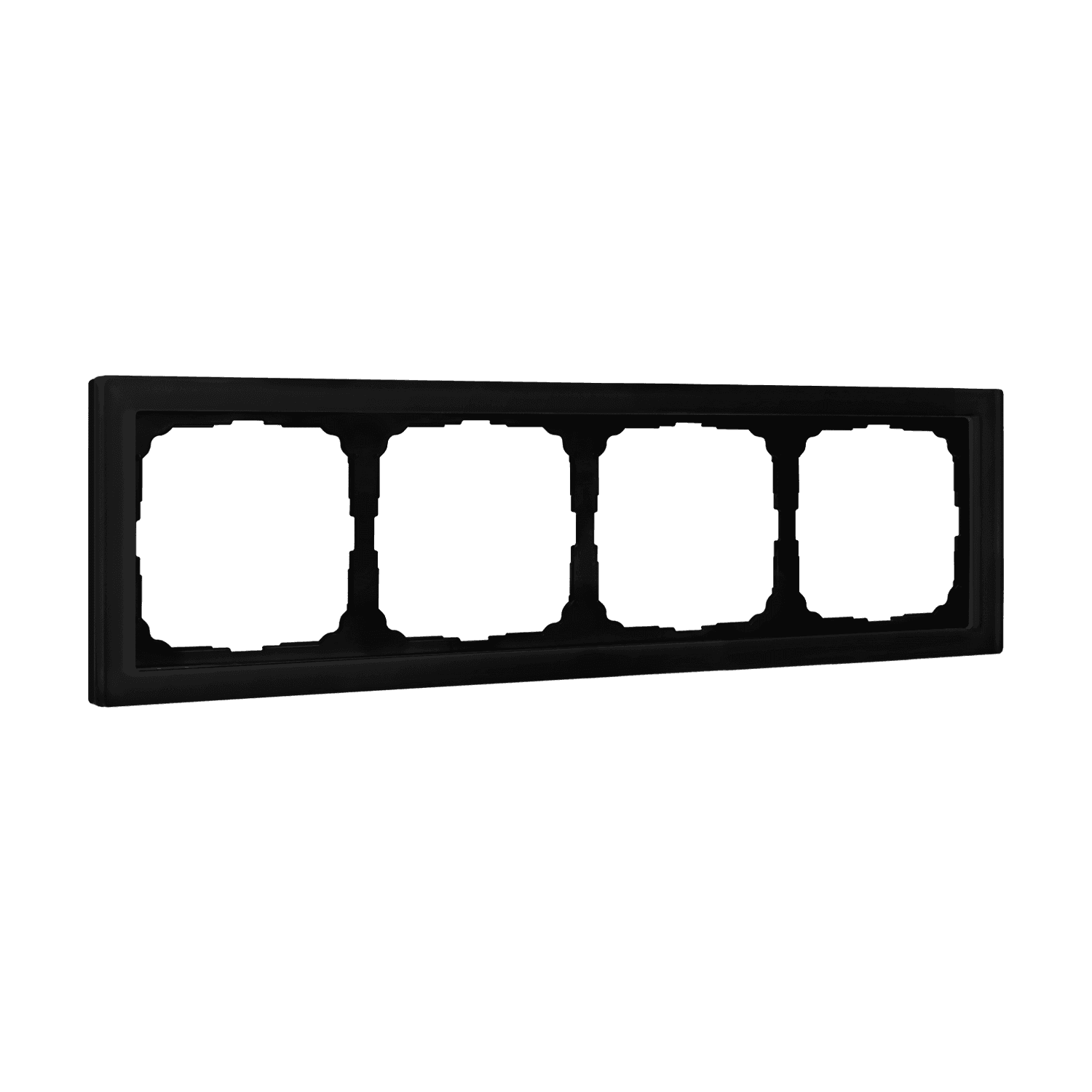 Systeme Electric ArtGallery Pure Матовое органическое стекло Черный Рамка 4-ая — миниатюра 1