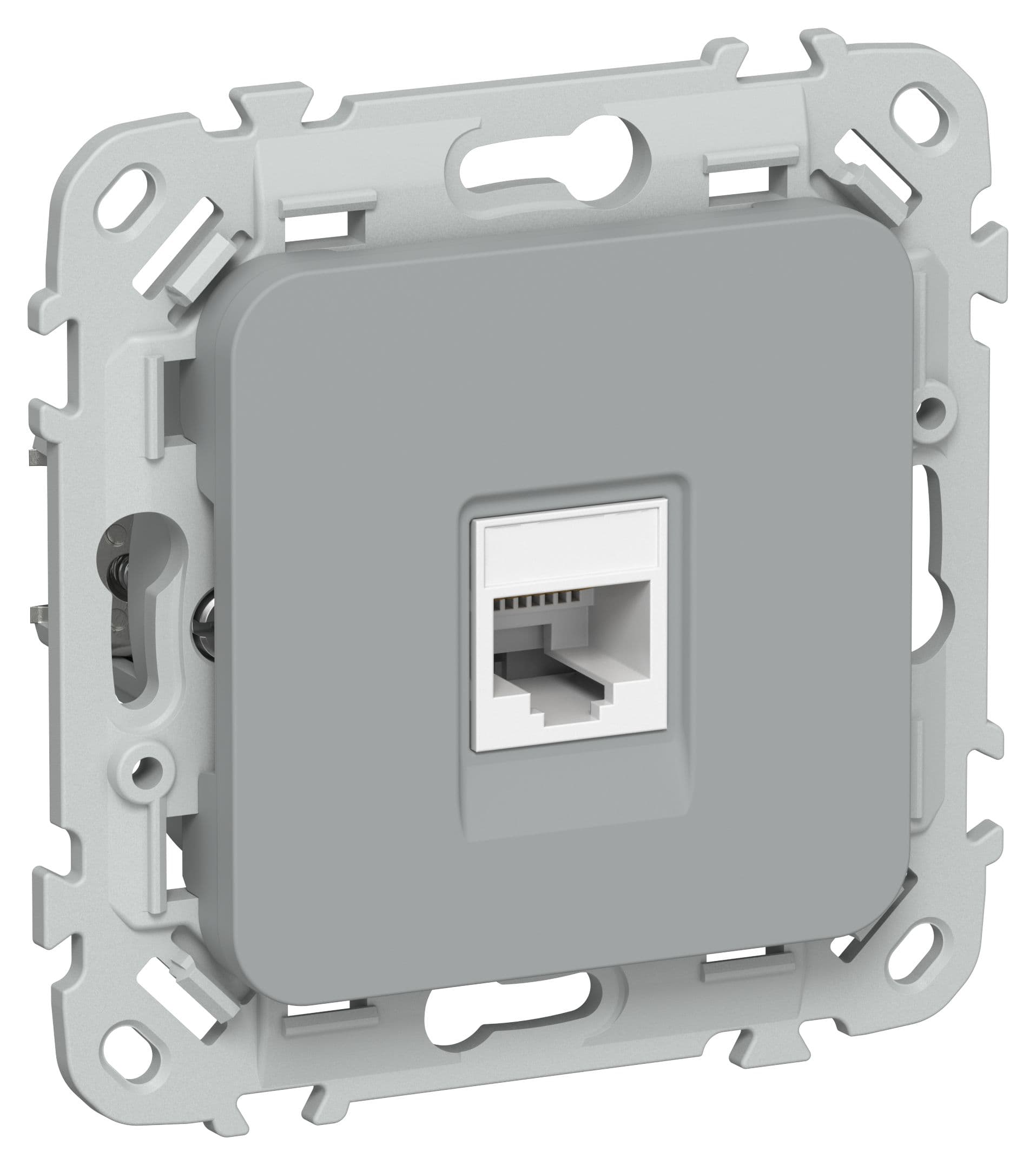 IEK FLITE Серый Розетка компьютерная RJ45 категория 5Е UTP