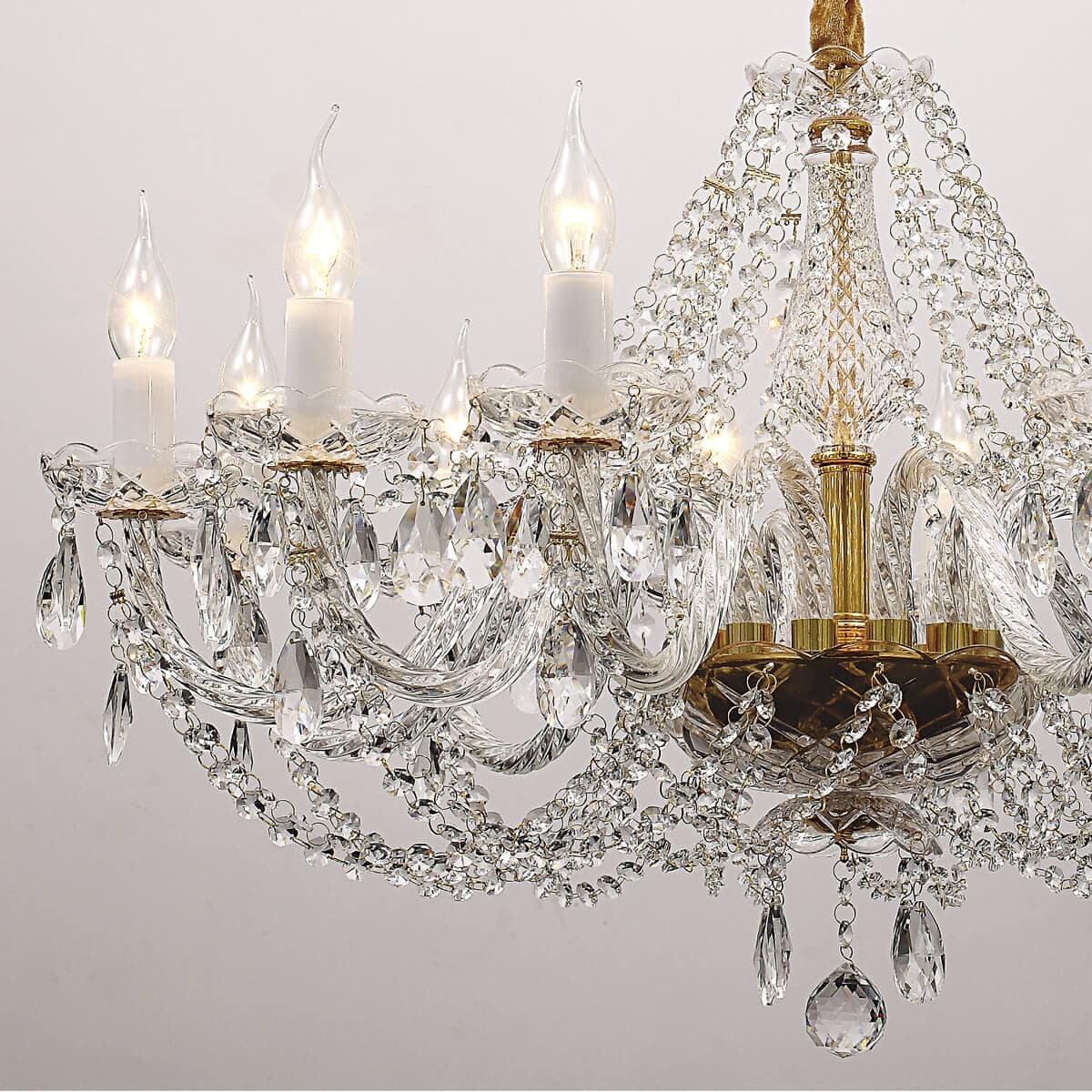 Favourite Simone Золото Люстра 12*E14*40W 1736-12P — миниатюра 2