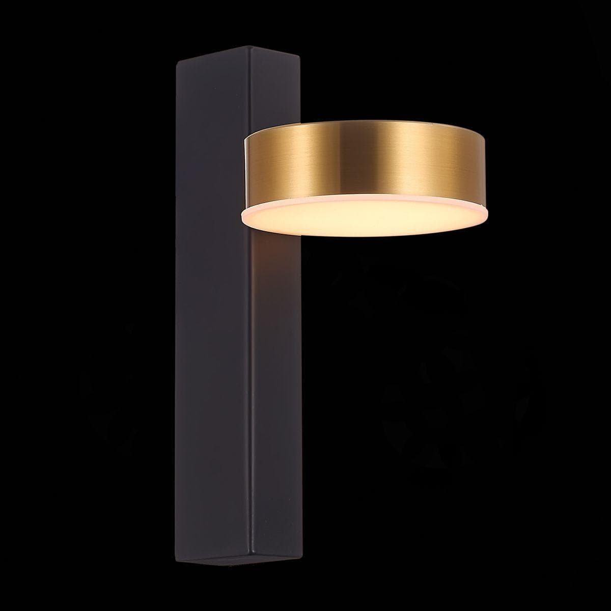 ST Luce SL6000.301.01 Светильник настенный Черный/Латунь LED 1*7W 3000K — миниатюра 3
