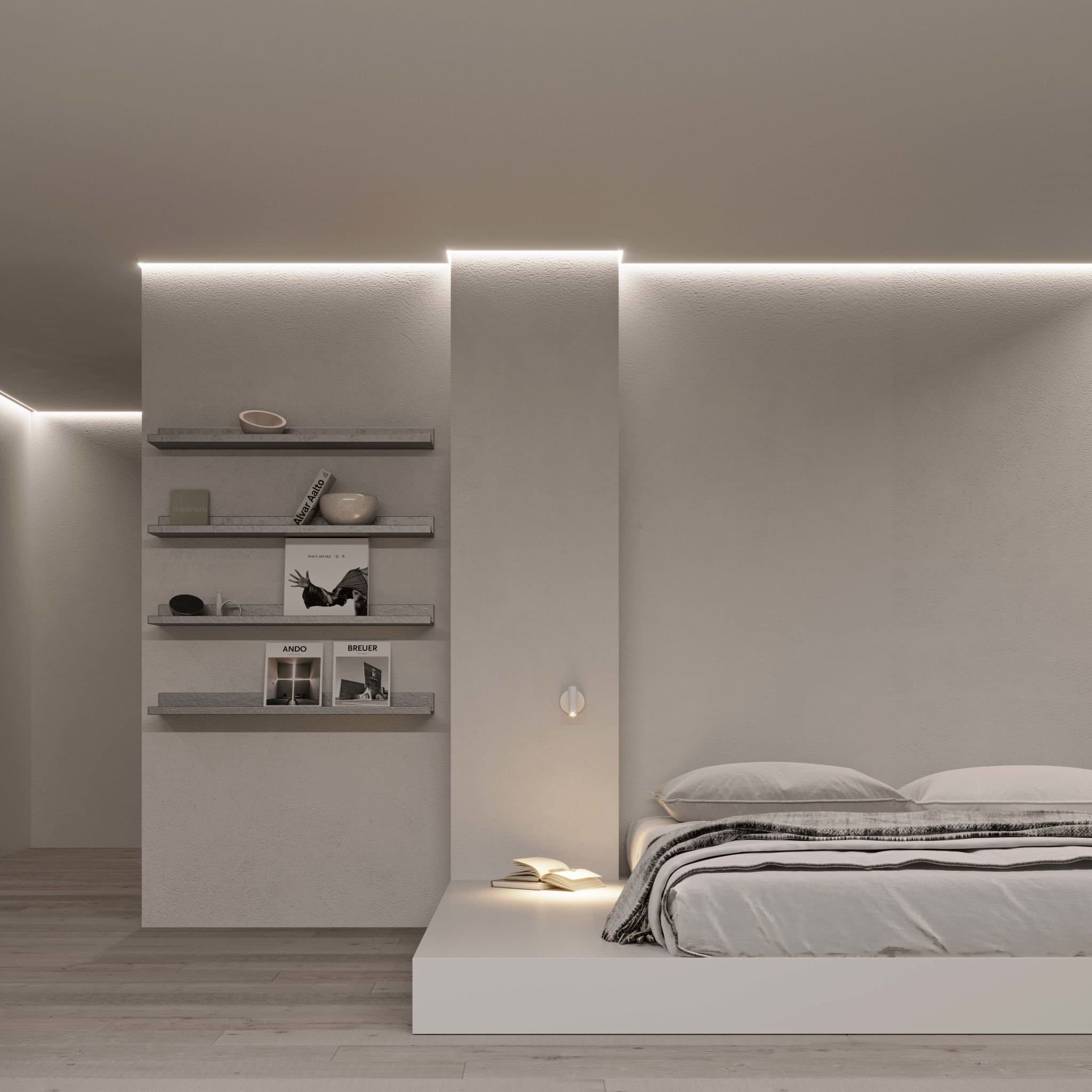Arlight Профиль ARH-СEIL-S14-SHADOW-2000 WHITE (Алюминий) 038594 — миниатюра 5