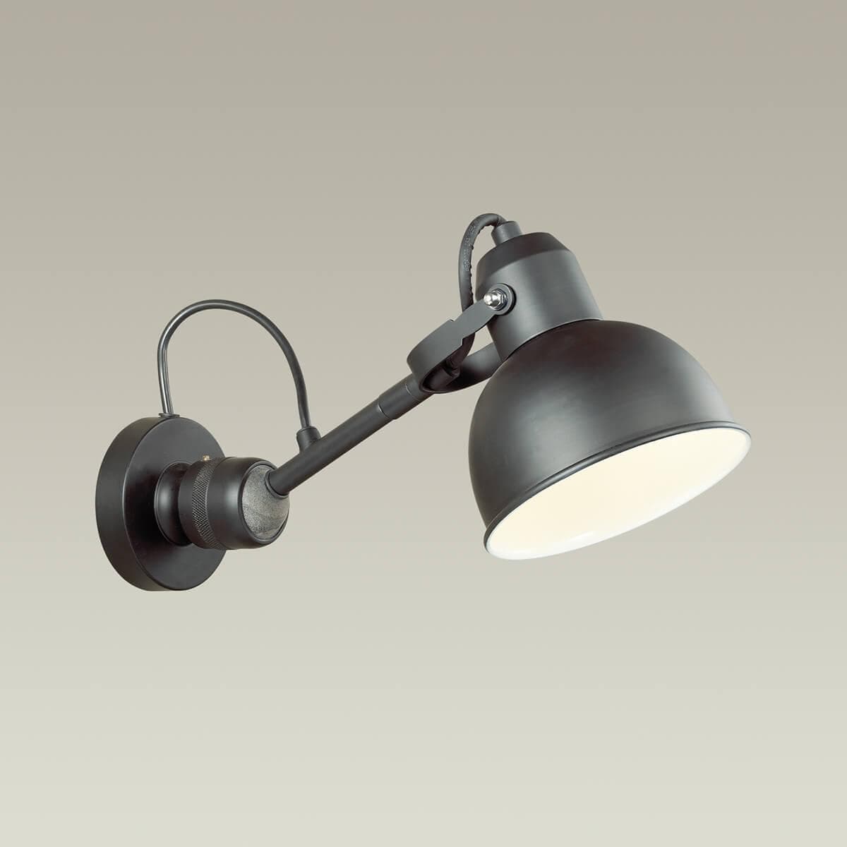 Odeon Light 4125/1W ODL19 310 черный Бра на кронштейне Е14 1*40W ARTA — миниатюра 2