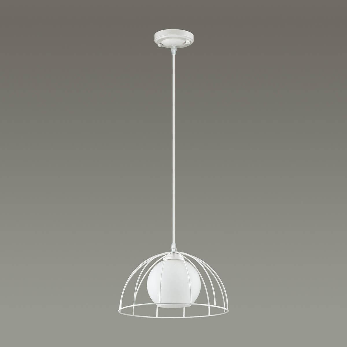 Lumion 3713/1 LN18 172 матовый белый Подвес E27 60W 220V SHELBY — миниатюра 3