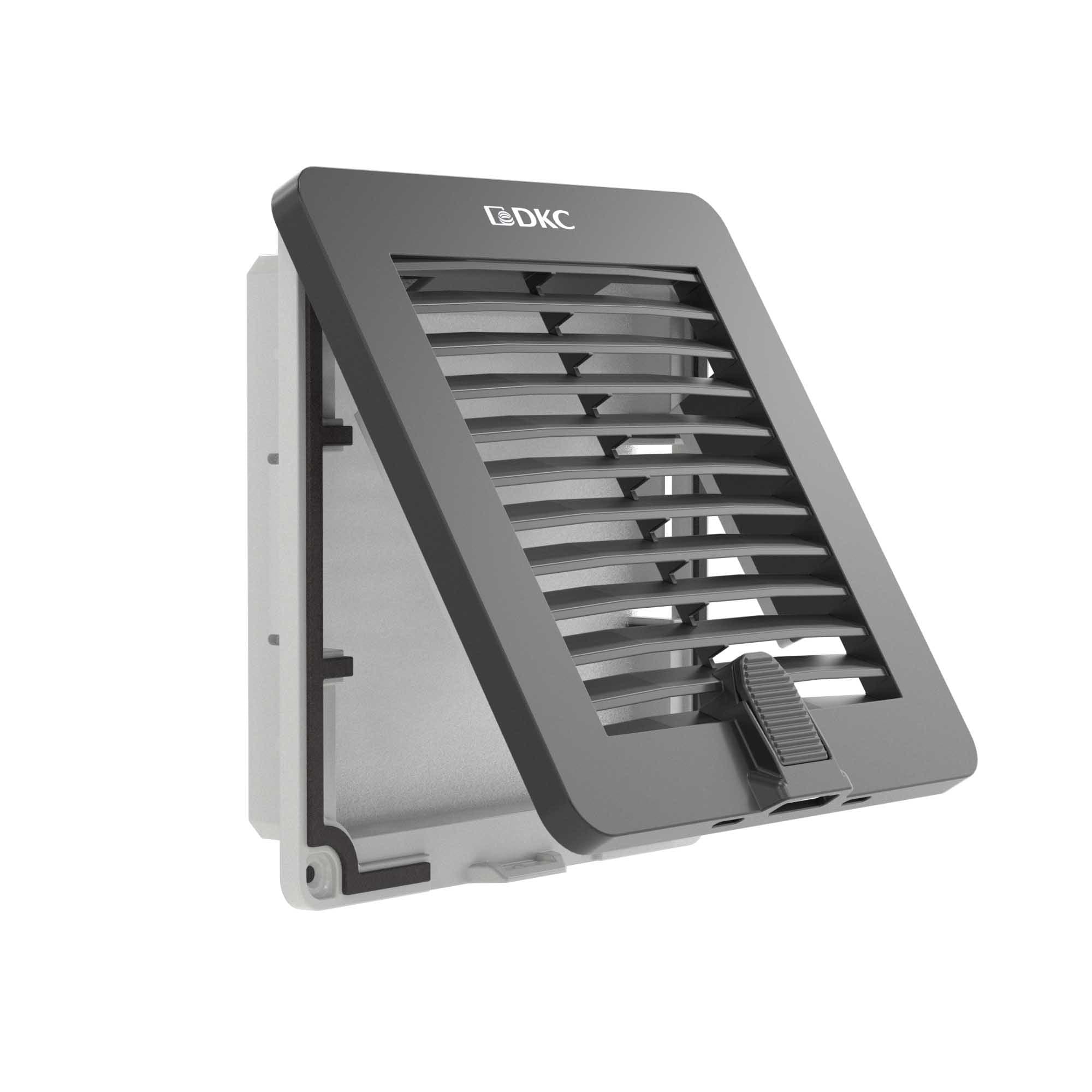 DKC Вентиляционная решетка с фильтром RF 150x150 мм, IP54, RAL9005 — миниатюра 3