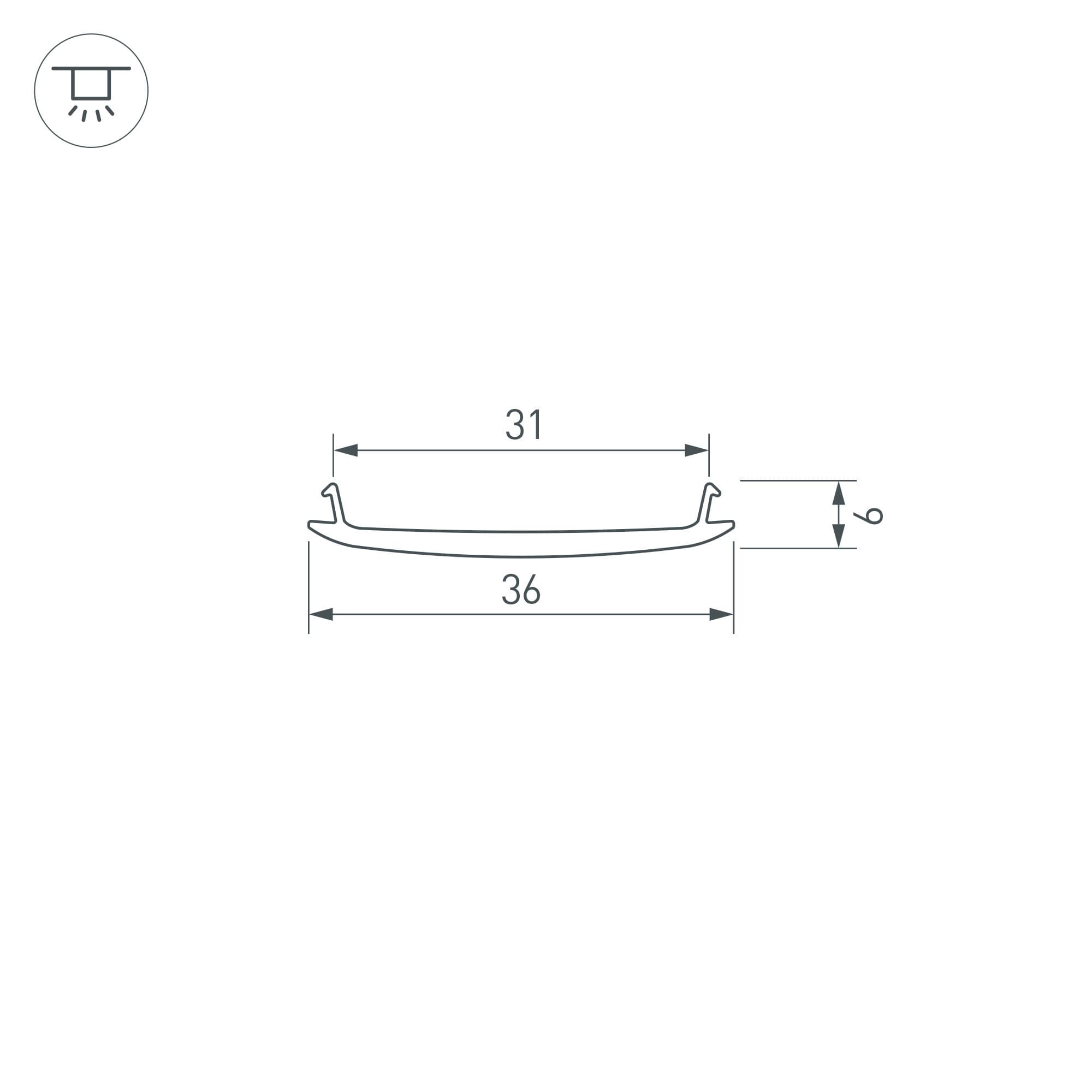 Arlight Экран STRETCH-S-35-CEIL-CENTER-10m (GAMMA35) (-) 040821 — миниатюра 2