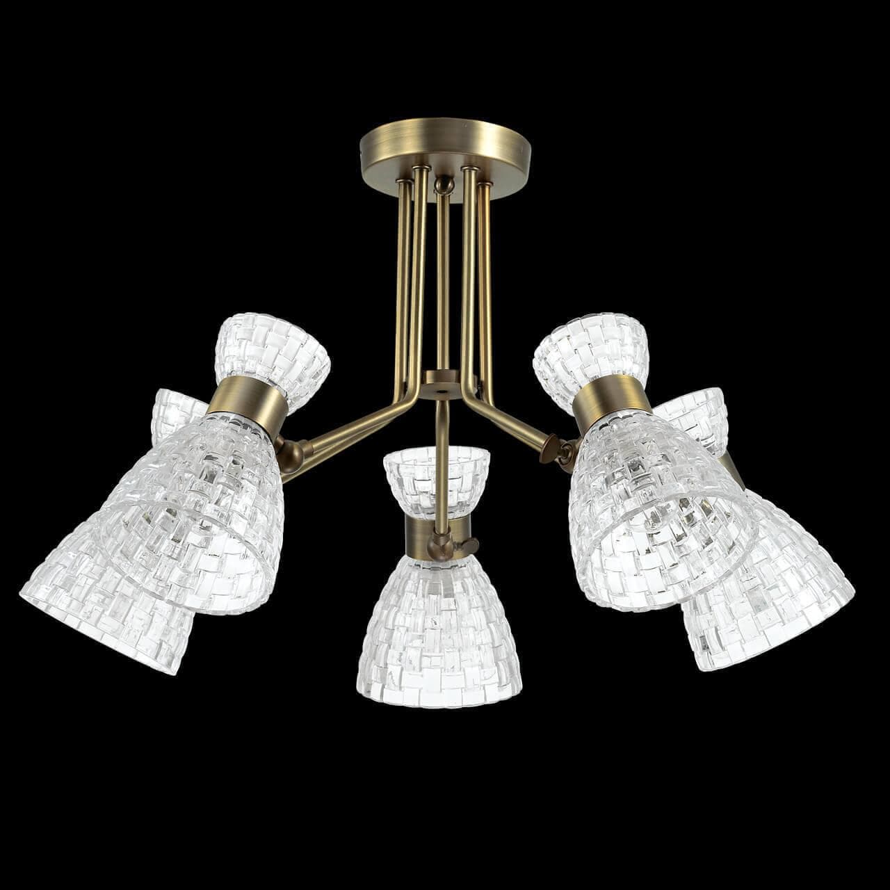 Lumion 3704/5C LN18 174 античная бронза Люстра потолочная E14 5*40W 220V JACKIE — миниатюра 4
