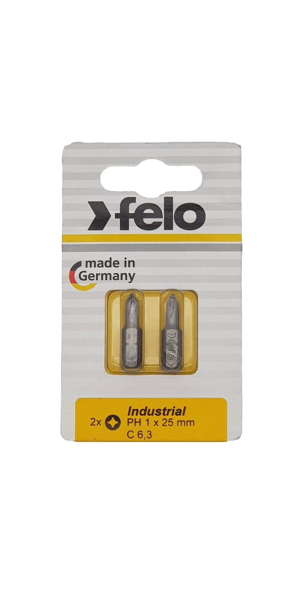 Felo Бита крестовая PH 1X25, серия Industrial, 2 шт в блистере 02201036 — миниатюра 2