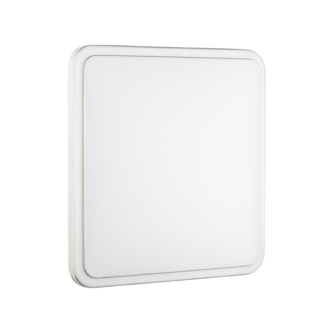 Sonex 7613/DL PALE SN 034 Светильник пластик/белый/серебристый/золотой LED 48Вт c ДУ 3000-6000К 440x440 IP43 пульт ДУ SEVA