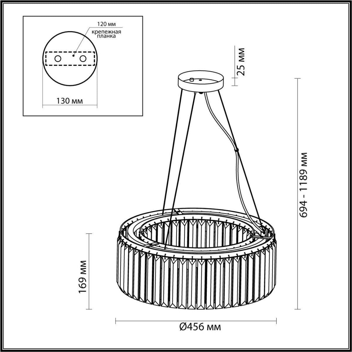 Odeon Light 4987/6 CLASSIC ODL22 449 золотой/хрусталь Люстра E14 6*40W VASSA — миниатюра 3