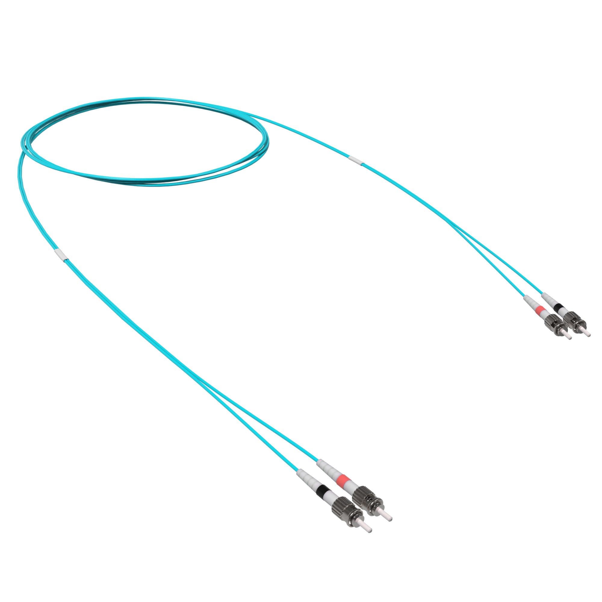 Оптический коммутационный шнур двухволоконный (Duplex) ST-UPC/ST-UPC, 50/125 OM3, 10 м