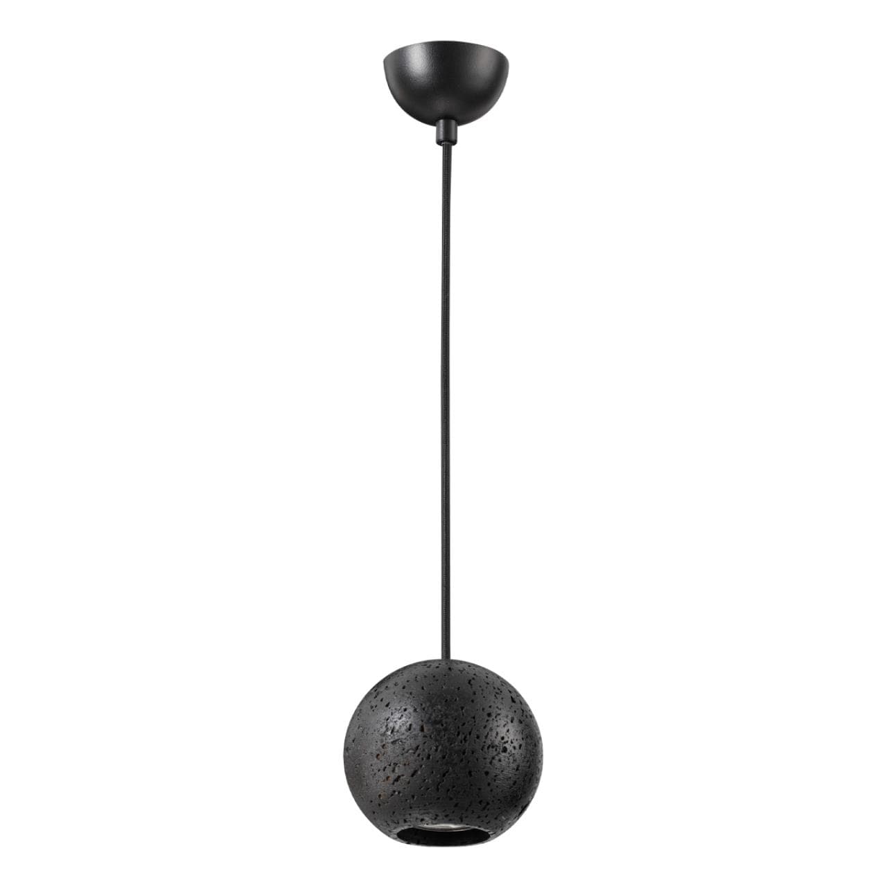 Odeon Light 6626/1L HIGHTECH ODL24 черный/металл/травертин Подвесной светильник IP20 LED GU10 7W (не в комплекте) 220V TRAVERTINO